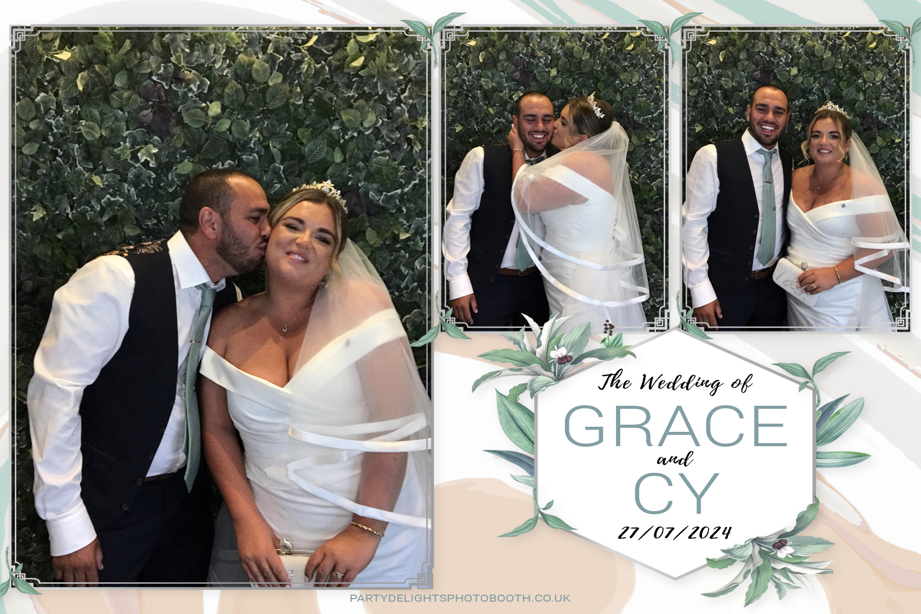 Grace and Cy’s Wedding | View more photos from the event at gallery.partydelightsphotobooth.co.uk/u/PartyDelightsPhotoBooth/Grace-and-Cy’s-Wedding