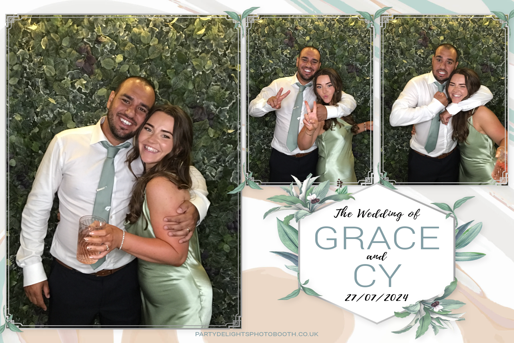 Grace and Cy’s Wedding | View more photos from the event at gallery.partydelightsphotobooth.co.uk/u/PartyDelightsPhotoBooth/Grace-and-Cy’s-Wedding