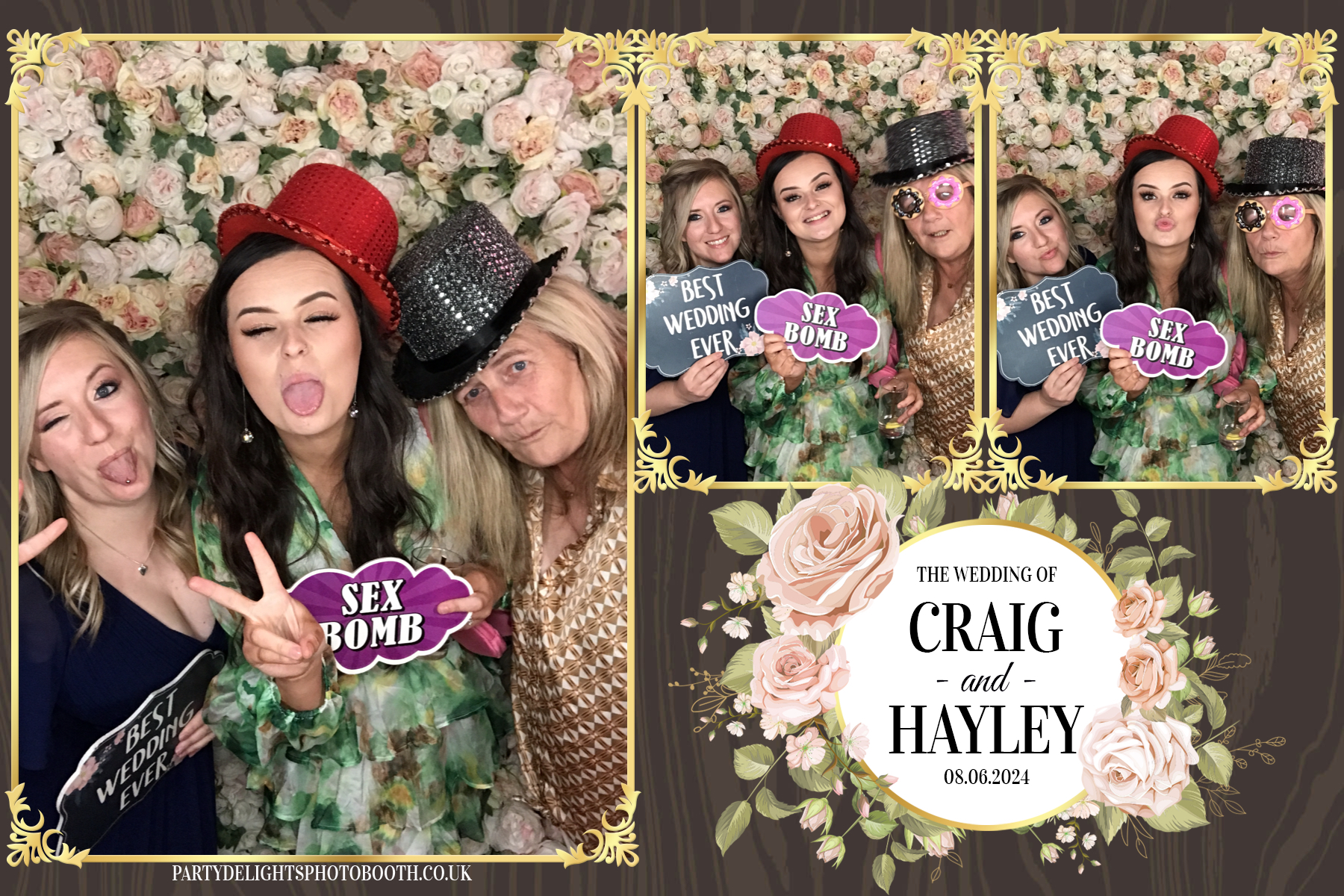 Hayley & Craig’s wedding | View more photos from the event at gallery.partydelightsphotobooth.co.uk/u/PartyDelightsPhotoBooth/Hayley-Craig’s-wedding