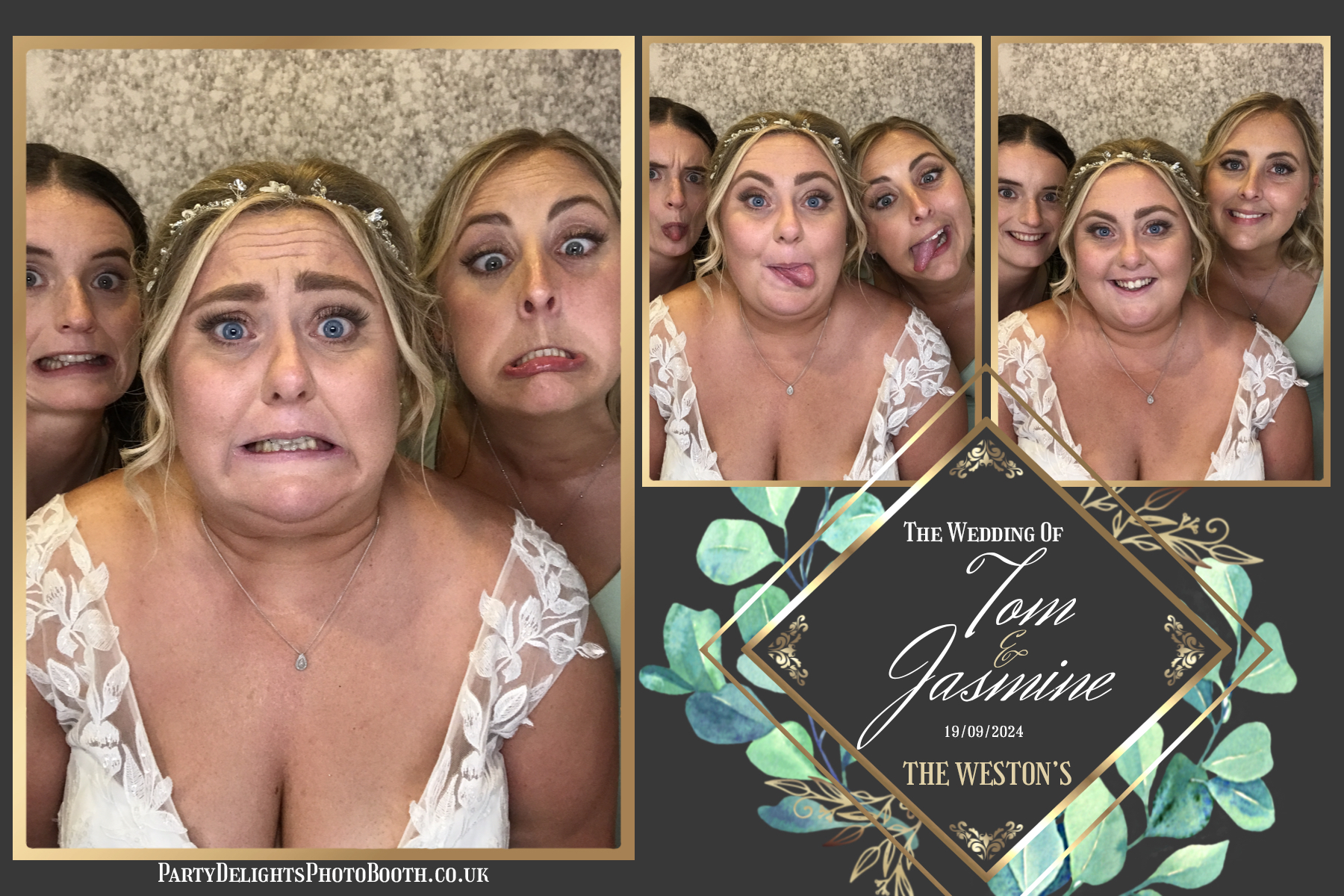 Jazz & Tom’s Wedding | View more photos from the event at gallery.partydelightsphotobooth.co.uk/u/PartyDelightsPhotoBooth/Jazz-Tom’s-Wedding