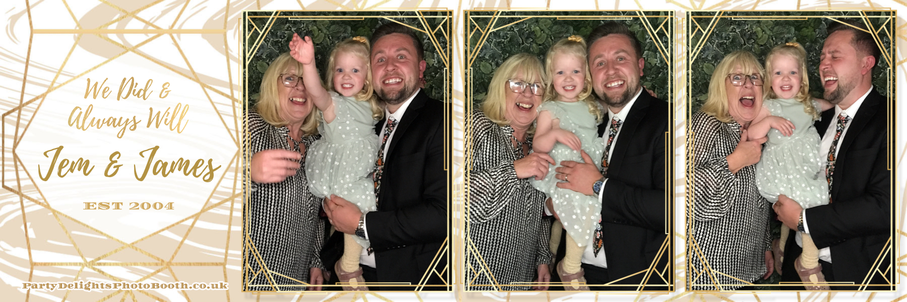 Jem & James - Vow Renewal | View more photos from the event at gallery.partydelightsphotobooth.co.uk/u/PartyDelightsPhotoBooth/Jem-James-Vow-Renewal