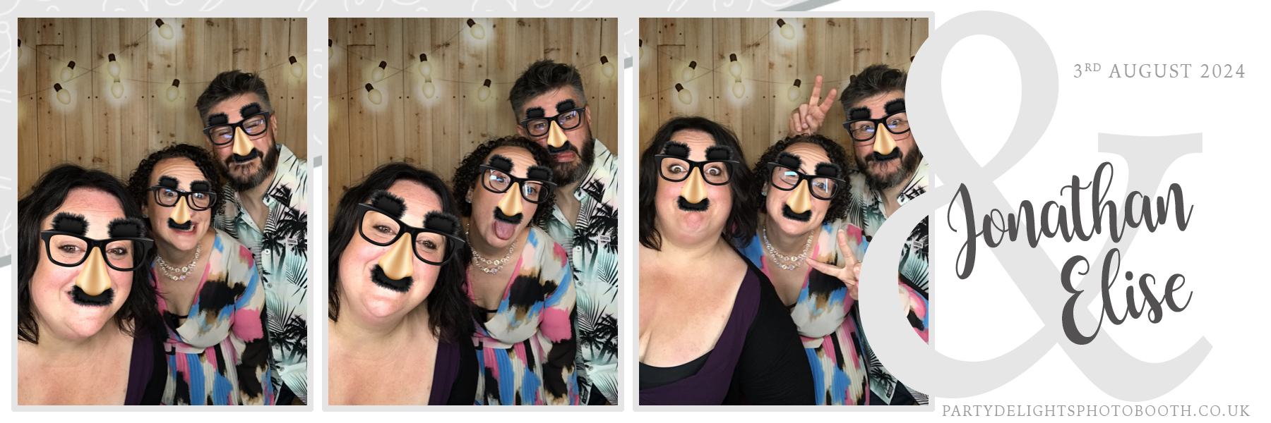 Jonathan and Elise's Wedding | View more photos from the event at gallery.partydelightsphotobooth.co.uk/u/PartyDelightsPhotoBooth/Jonathan-and-Elises-Wedding