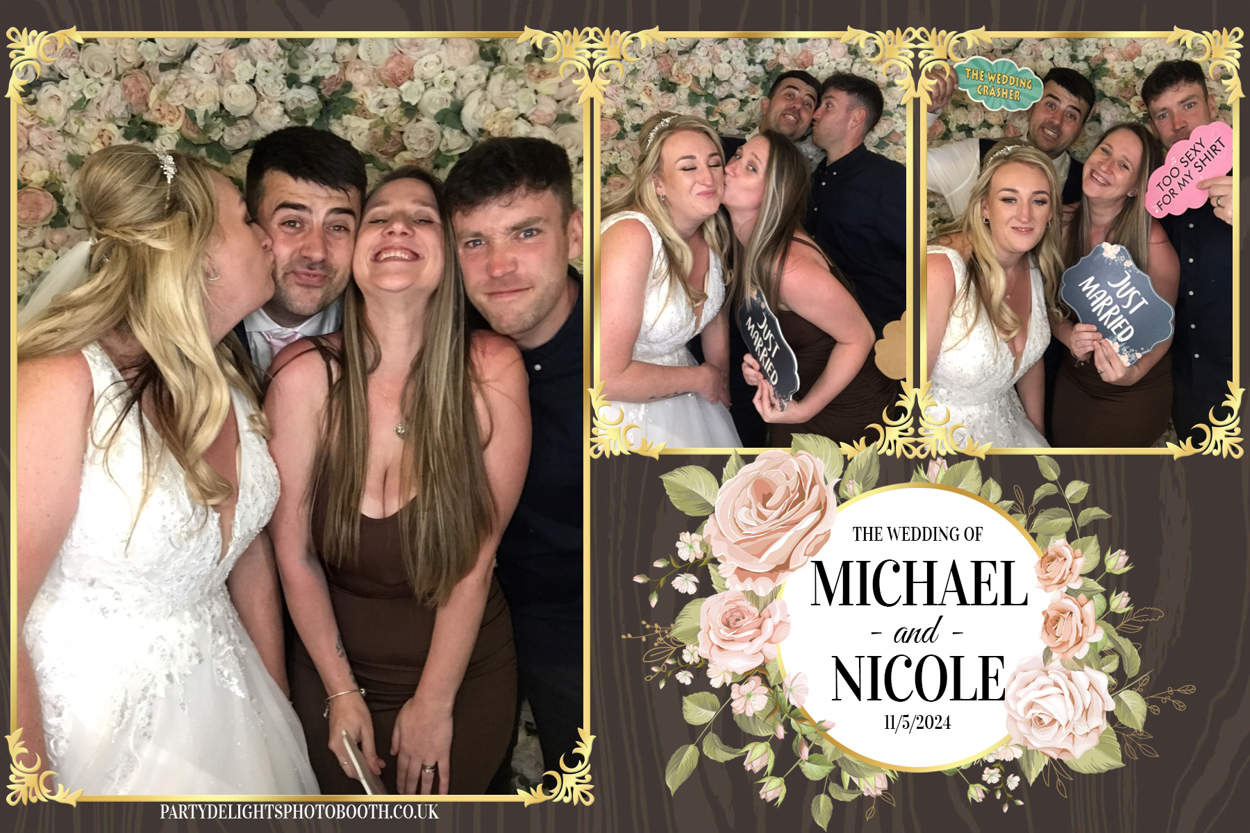 Michael & Nicole’s wedding | View more photos from the event at gallery.partydelightsphotobooth.co.uk/u/PartyDelightsPhotoBooth/Michael-Nicole’s-wedding