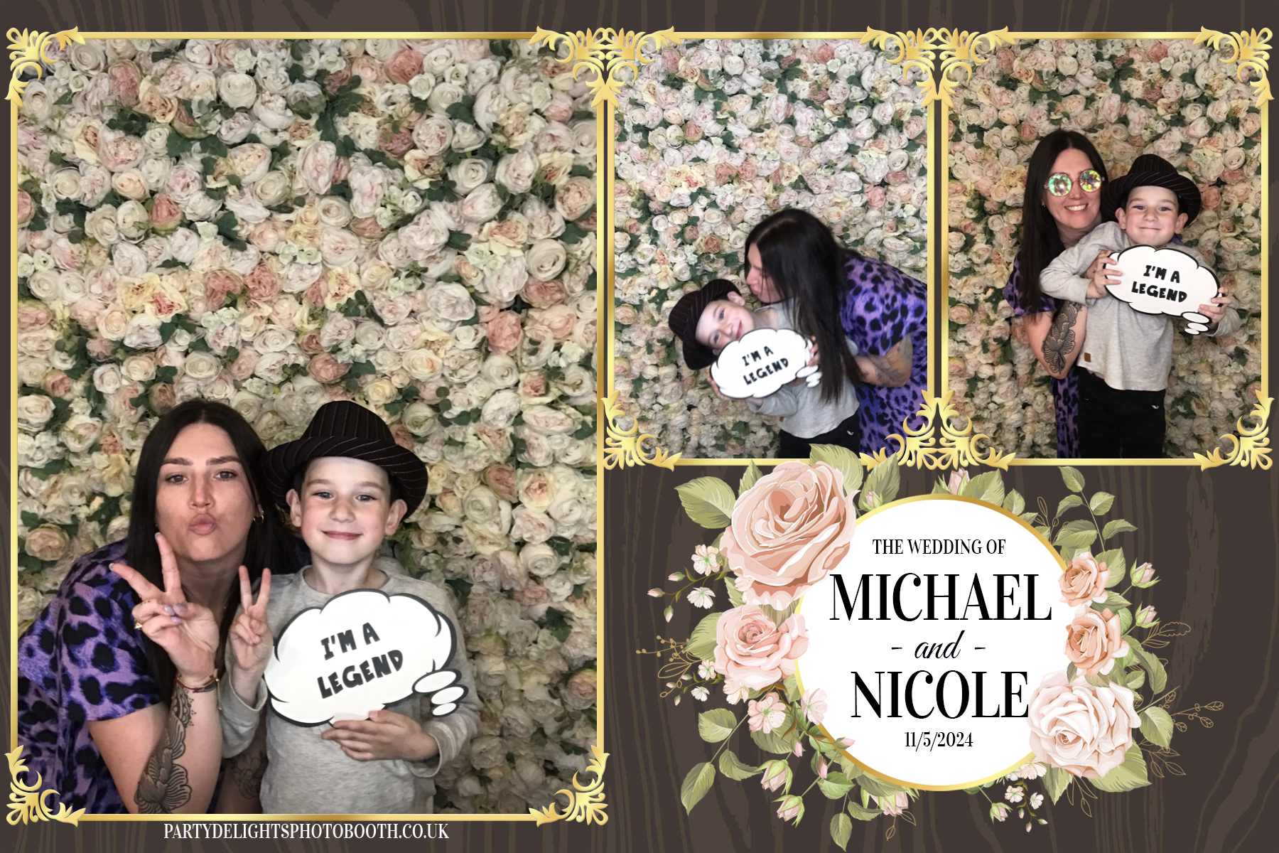 Michael & Nicole’s wedding | View more photos from the event at gallery.partydelightsphotobooth.co.uk/u/PartyDelightsPhotoBooth/Michael-Nicole’s-wedding