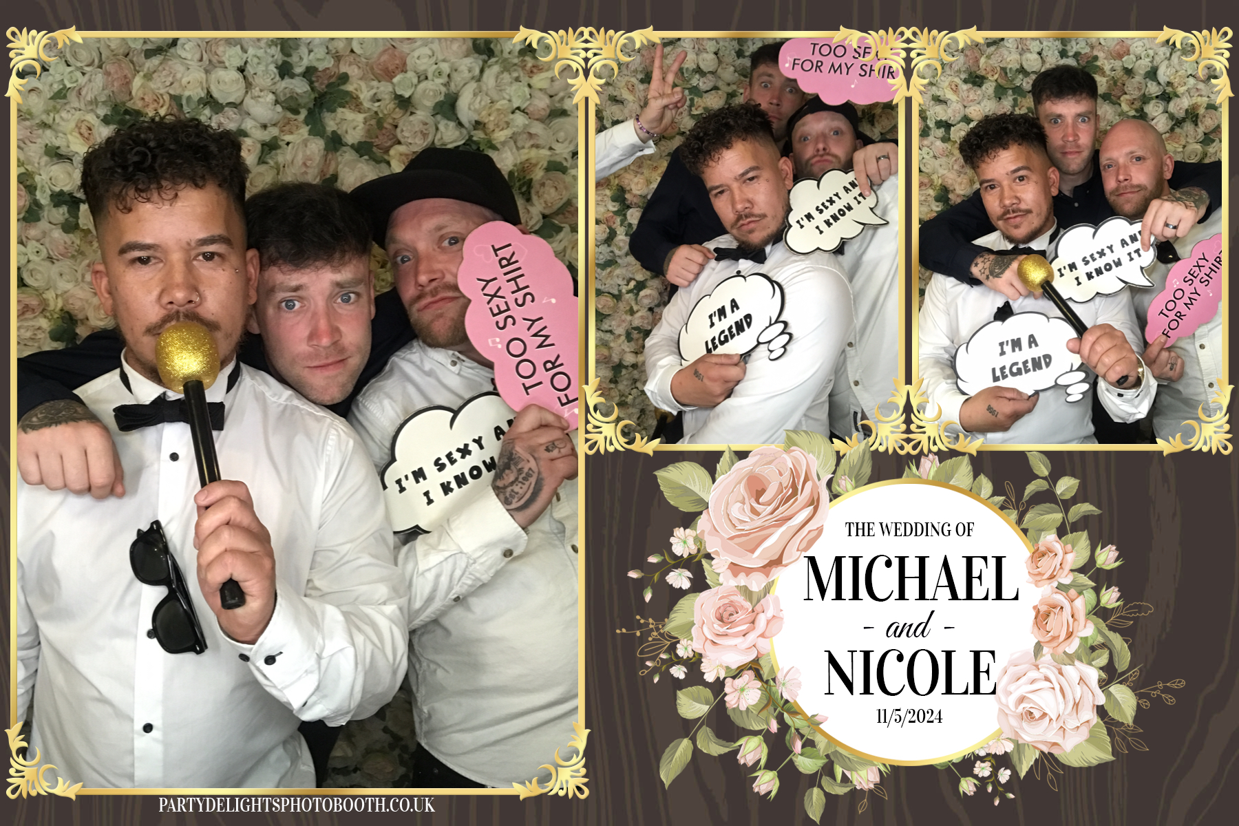 Michael & Nicole’s wedding | View more photos from the event at gallery.partydelightsphotobooth.co.uk/u/PartyDelightsPhotoBooth/Michael-Nicole’s-wedding