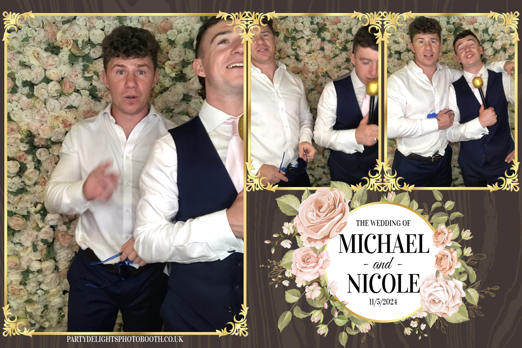 Michael & Nicole’s wedding | View more photos from the event at gallery.partydelightsphotobooth.co.uk/u/PartyDelightsPhotoBooth/Michael-Nicole’s-wedding