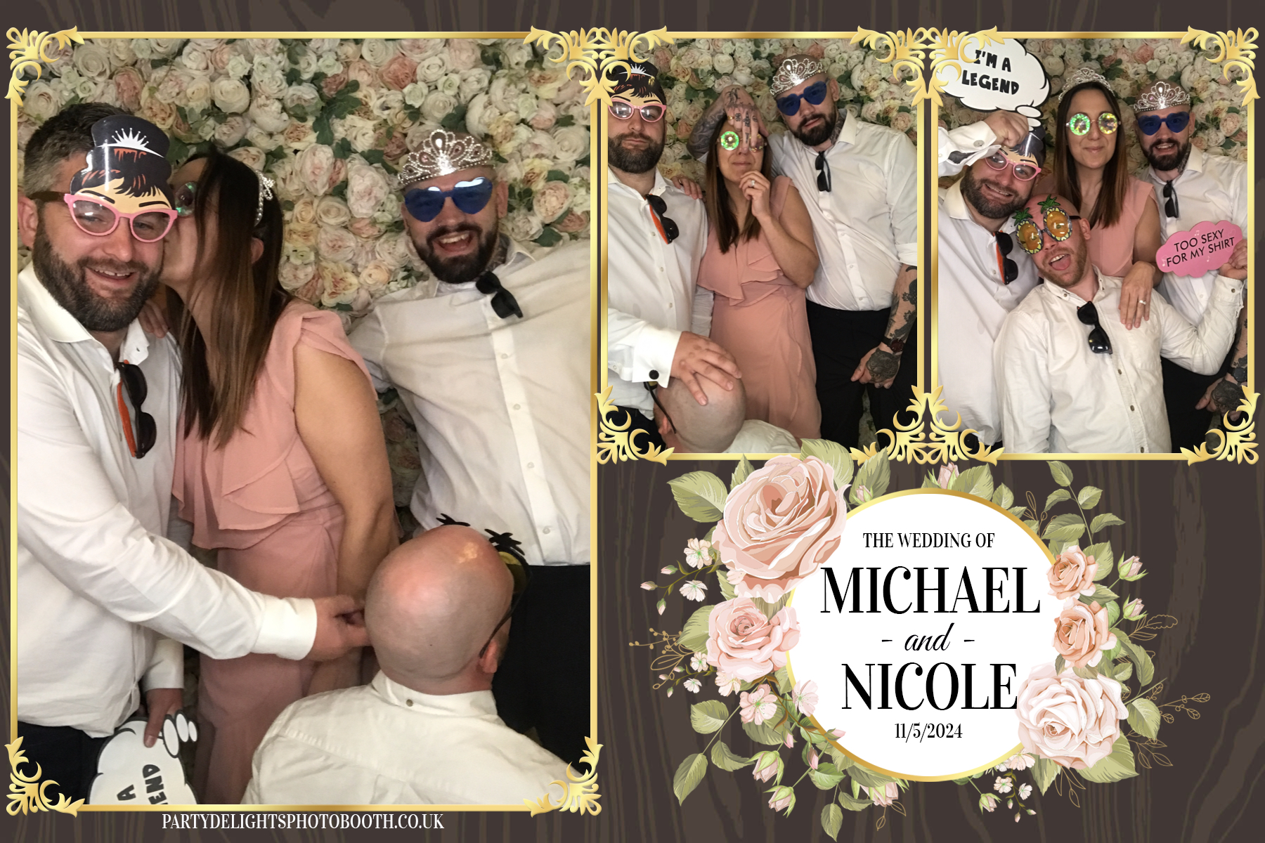 Michael & Nicole’s wedding | View more photos from the event at gallery.partydelightsphotobooth.co.uk/u/PartyDelightsPhotoBooth/Michael-Nicole’s-wedding