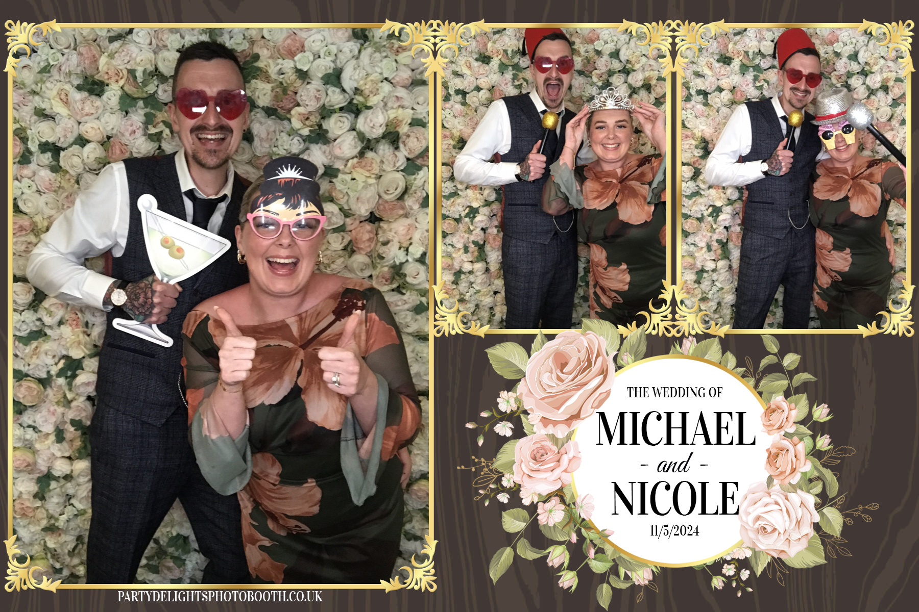 Michael & Nicole’s wedding | View more photos from the event at gallery.partydelightsphotobooth.co.uk/u/PartyDelightsPhotoBooth/Michael-Nicole’s-wedding