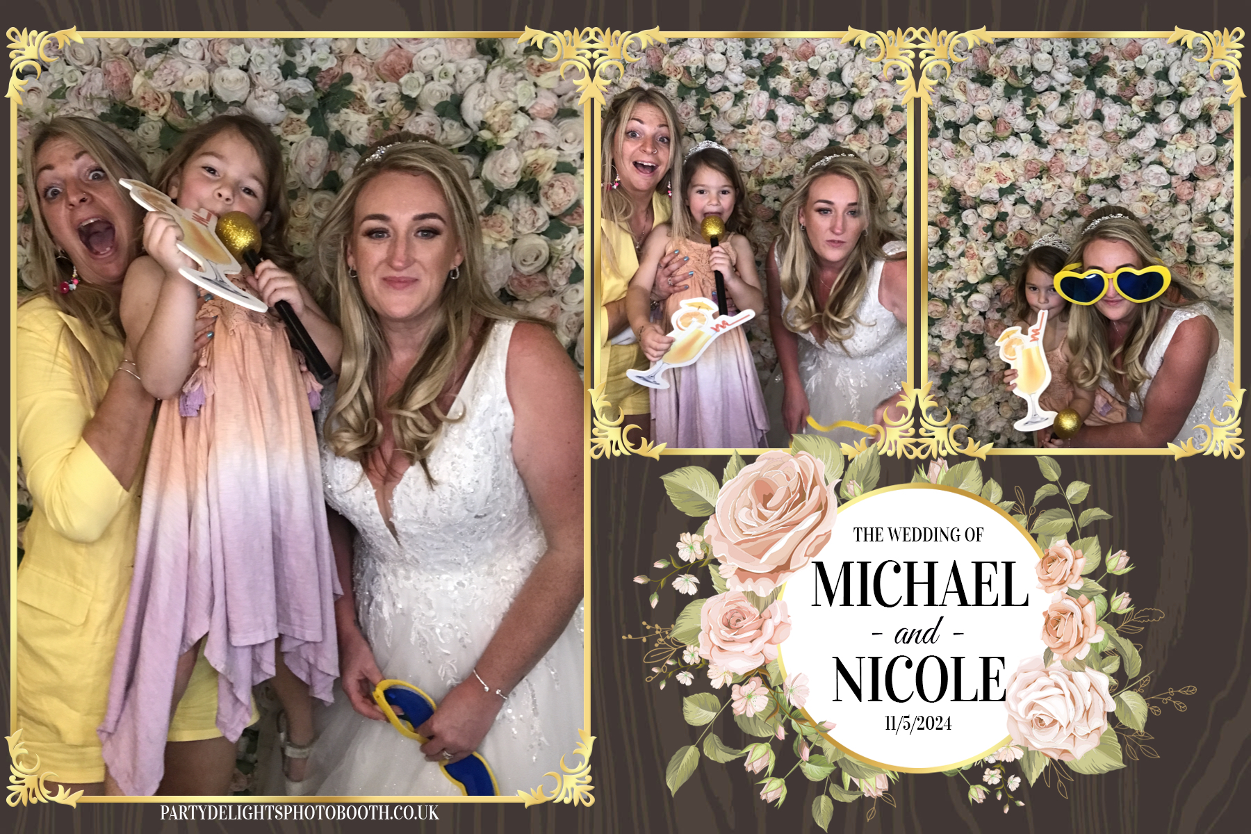 Michael & Nicole’s wedding | View more photos from the event at gallery.partydelightsphotobooth.co.uk/u/PartyDelightsPhotoBooth/Michael-Nicole’s-wedding