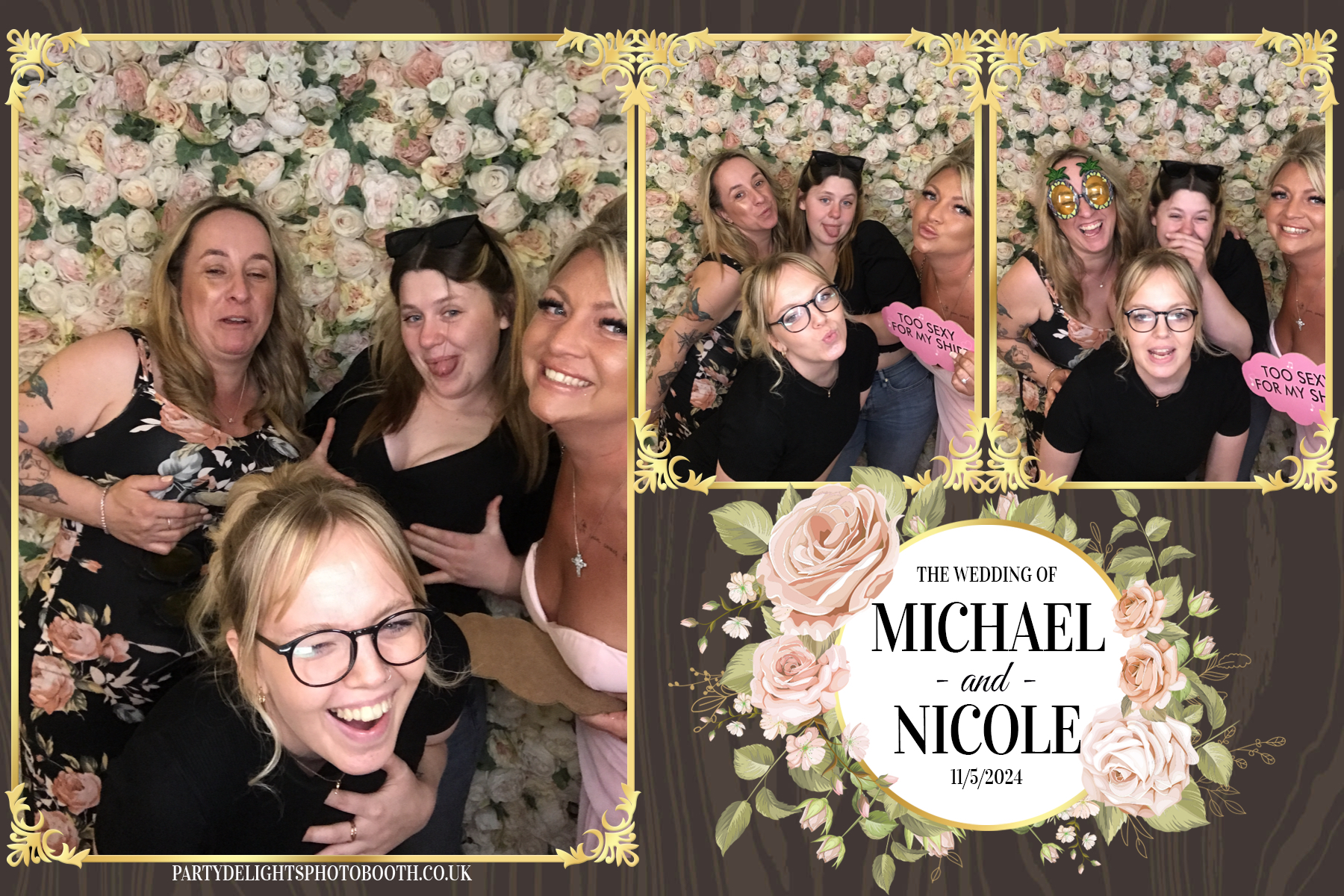 Michael & Nicole’s wedding | View more photos from the event at gallery.partydelightsphotobooth.co.uk/u/PartyDelightsPhotoBooth/Michael-Nicole’s-wedding