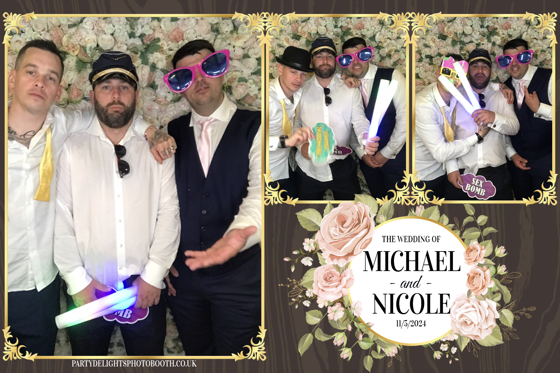 Michael & Nicole’s wedding | View more photos from the event at gallery.partydelightsphotobooth.co.uk/u/PartyDelightsPhotoBooth/Michael-Nicole’s-wedding
