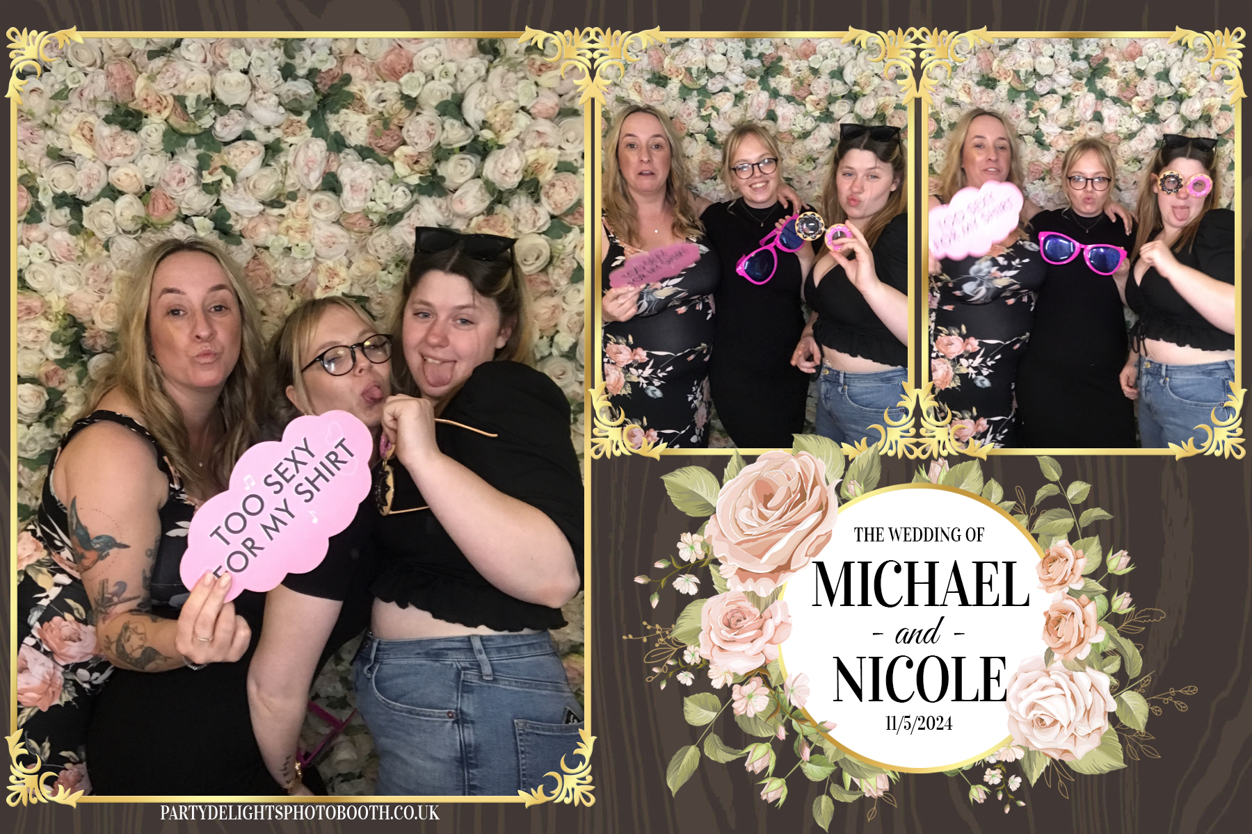 Michael & Nicole’s wedding | View more photos from the event at gallery.partydelightsphotobooth.co.uk/u/PartyDelightsPhotoBooth/Michael-Nicole’s-wedding