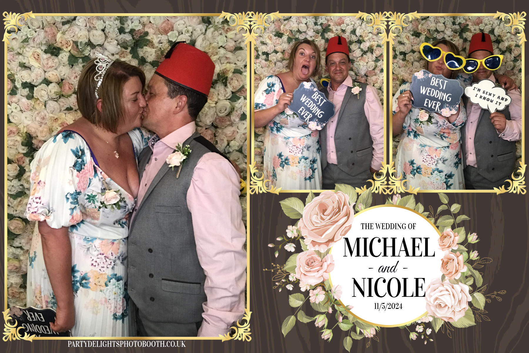 Michael & Nicole’s wedding | View more photos from the event at gallery.partydelightsphotobooth.co.uk/u/PartyDelightsPhotoBooth/Michael-Nicole’s-wedding