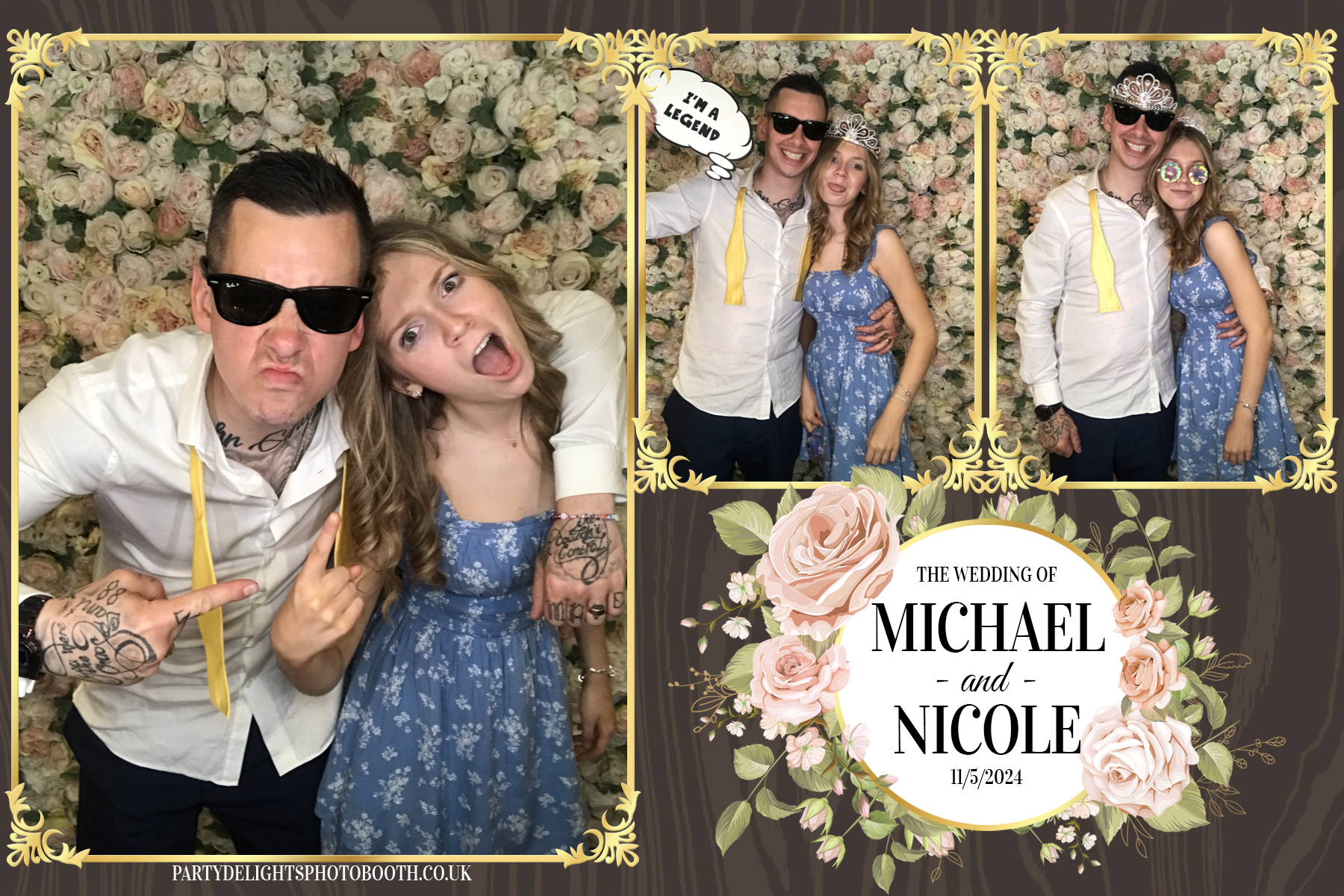 Michael & Nicole’s wedding | View more photos from the event at gallery.partydelightsphotobooth.co.uk/u/PartyDelightsPhotoBooth/Michael-Nicole’s-wedding
