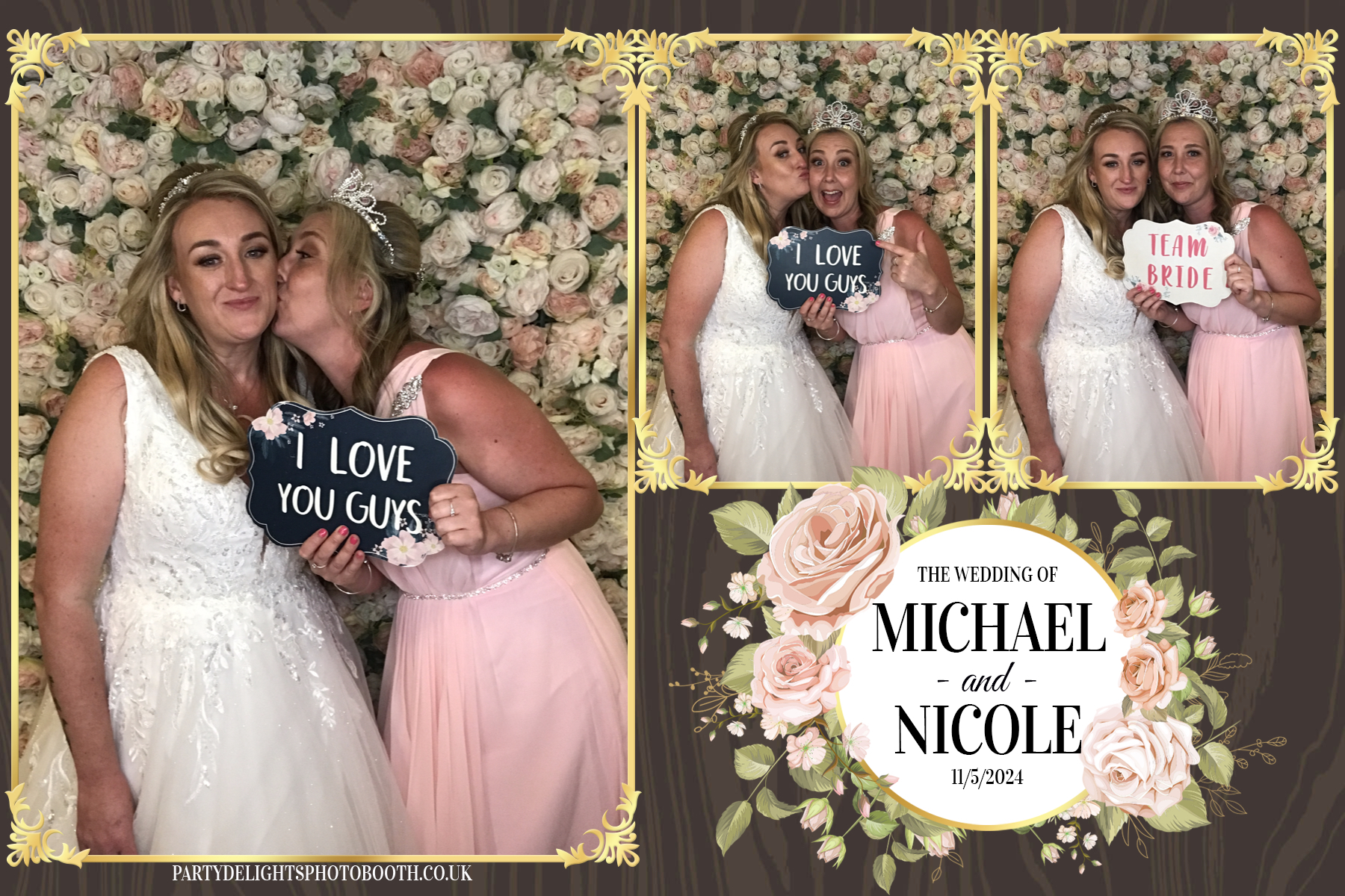 Michael & Nicole’s wedding | View more photos from the event at gallery.partydelightsphotobooth.co.uk/u/PartyDelightsPhotoBooth/Michael-Nicole’s-wedding