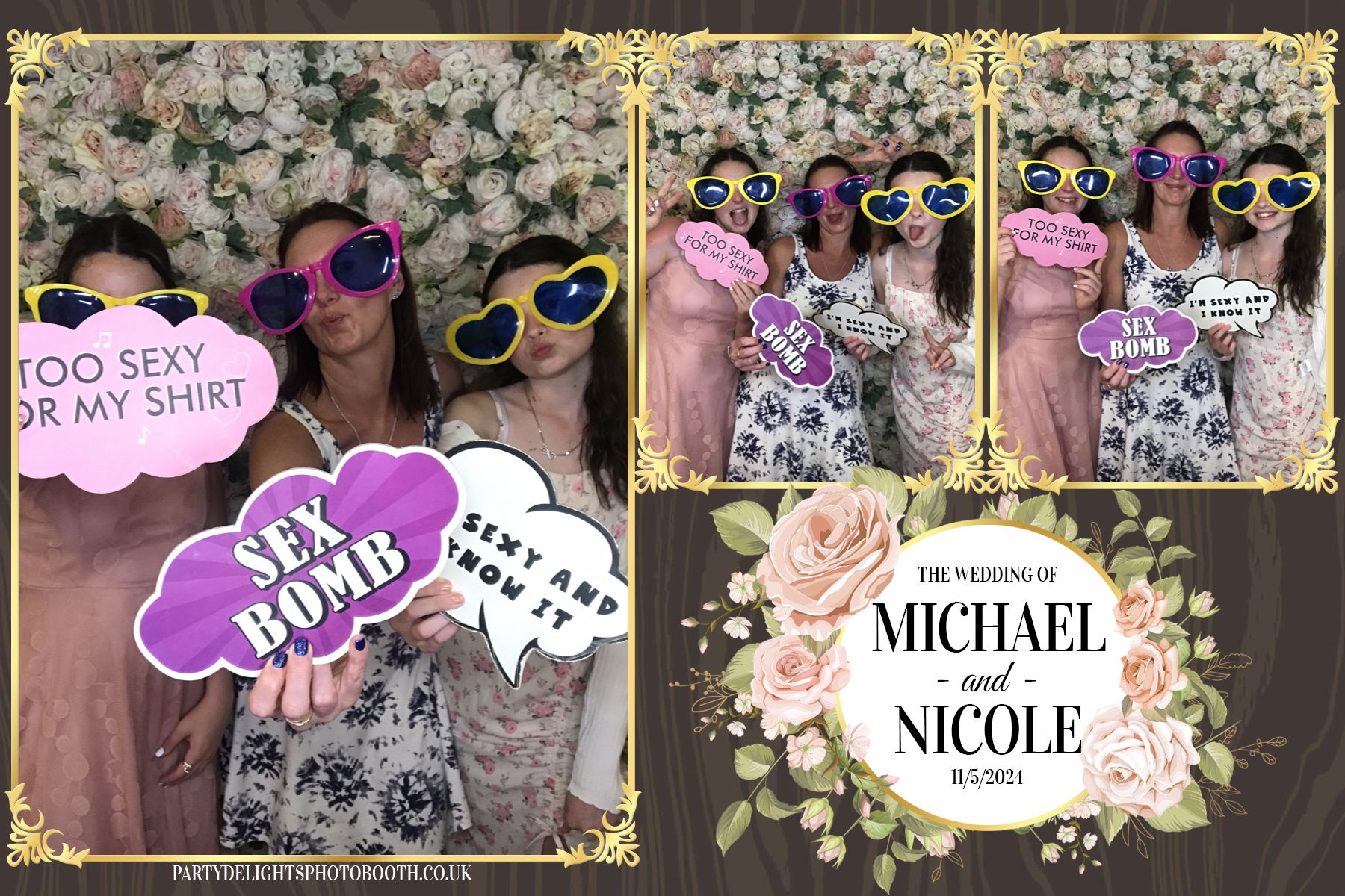 Michael & Nicole’s wedding | View more photos from the event at gallery.partydelightsphotobooth.co.uk/u/PartyDelightsPhotoBooth/Michael-Nicole’s-wedding