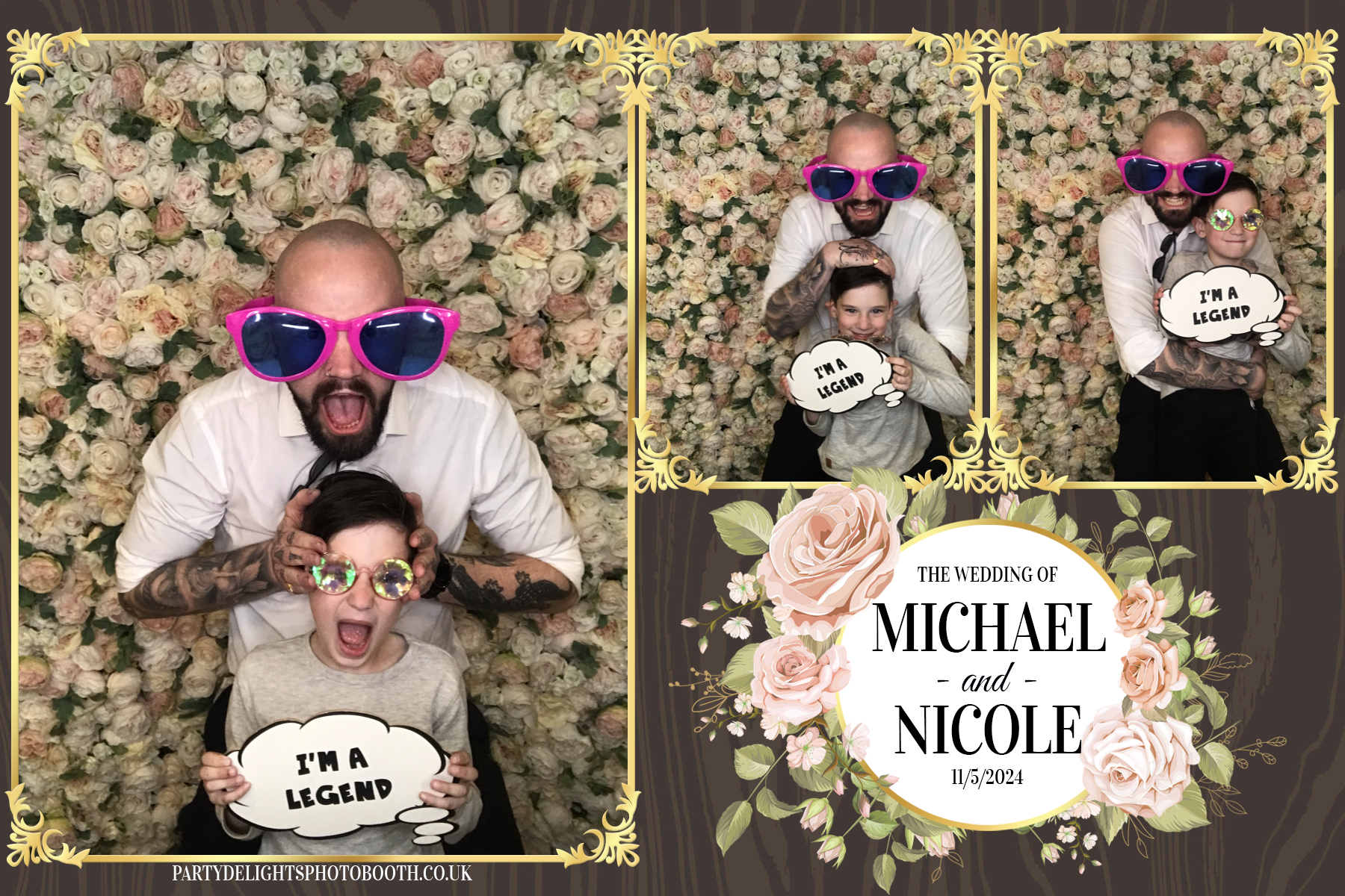 Michael & Nicole’s wedding | View more photos from the event at gallery.partydelightsphotobooth.co.uk/u/PartyDelightsPhotoBooth/Michael-Nicole’s-wedding