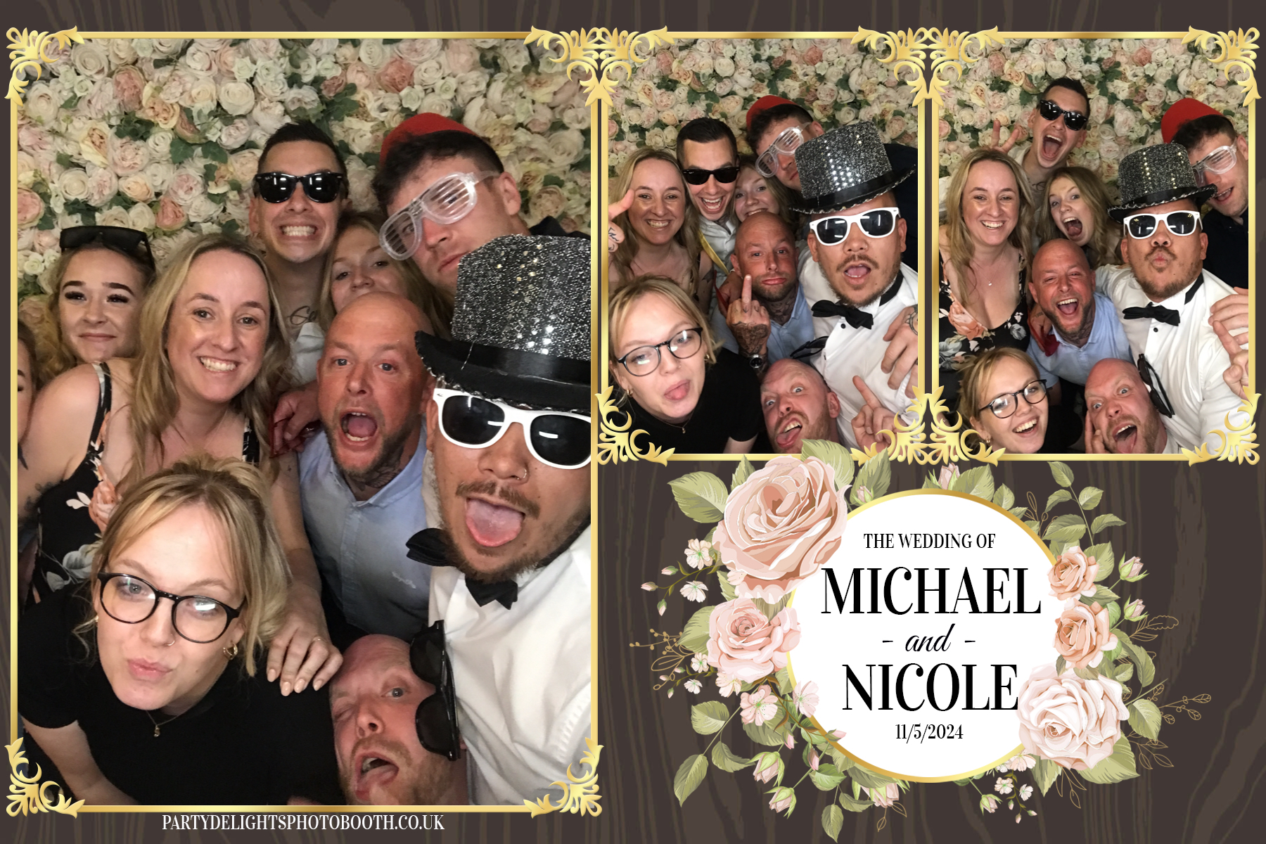 Michael & Nicole’s wedding | View more photos from the event at gallery.partydelightsphotobooth.co.uk/u/PartyDelightsPhotoBooth/Michael-Nicole’s-wedding