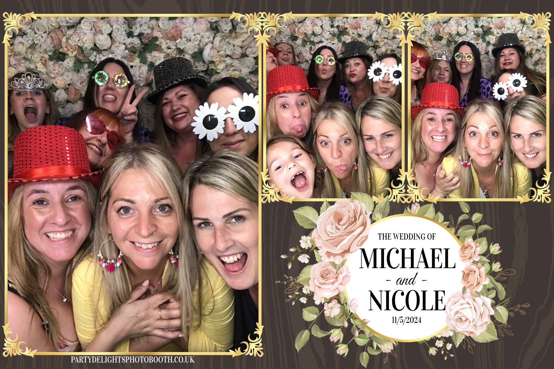 Michael & Nicole’s wedding | View more photos from the event at gallery.partydelightsphotobooth.co.uk/u/PartyDelightsPhotoBooth/Michael-Nicole’s-wedding
