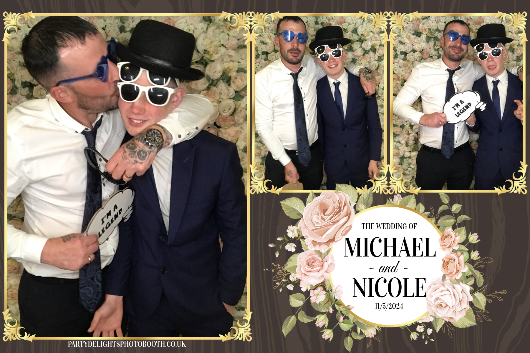 Michael & Nicole’s wedding | View more photos from the event at gallery.partydelightsphotobooth.co.uk/u/PartyDelightsPhotoBooth/Michael-Nicole’s-wedding
