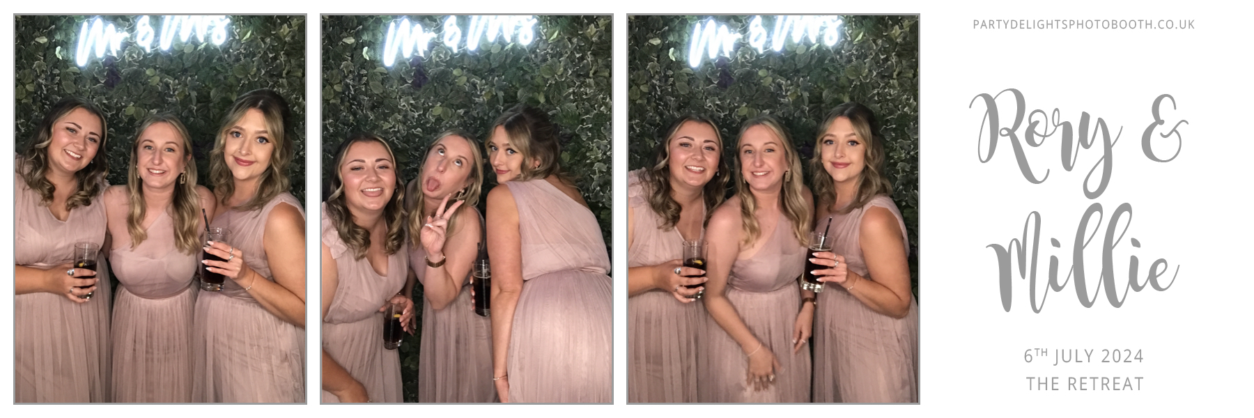 Rory & Millie's Wedding | View more photos from the event at gallery.partydelightsphotobooth.co.uk/u/PartyDelightsPhotoBooth/Rory-Millies-Wedding