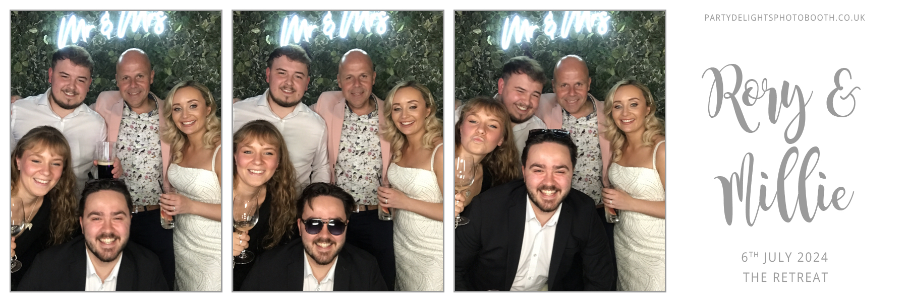Rory & Millie's Wedding | View more photos from the event at gallery.partydelightsphotobooth.co.uk/u/PartyDelightsPhotoBooth/Rory-Millies-Wedding