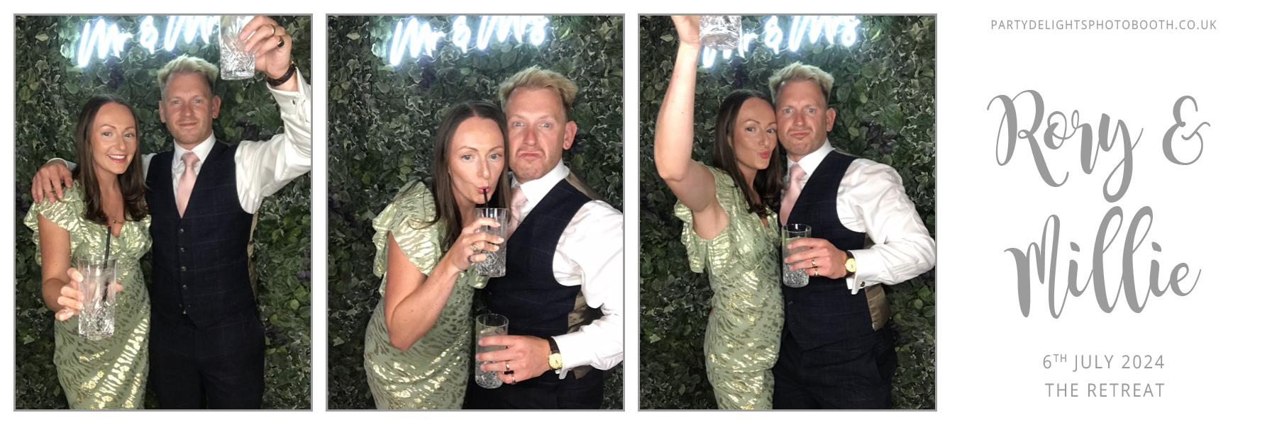 Rory & Millie's Wedding | View more photos from the event at gallery.partydelightsphotobooth.co.uk/u/PartyDelightsPhotoBooth/Rory-Millies-Wedding
