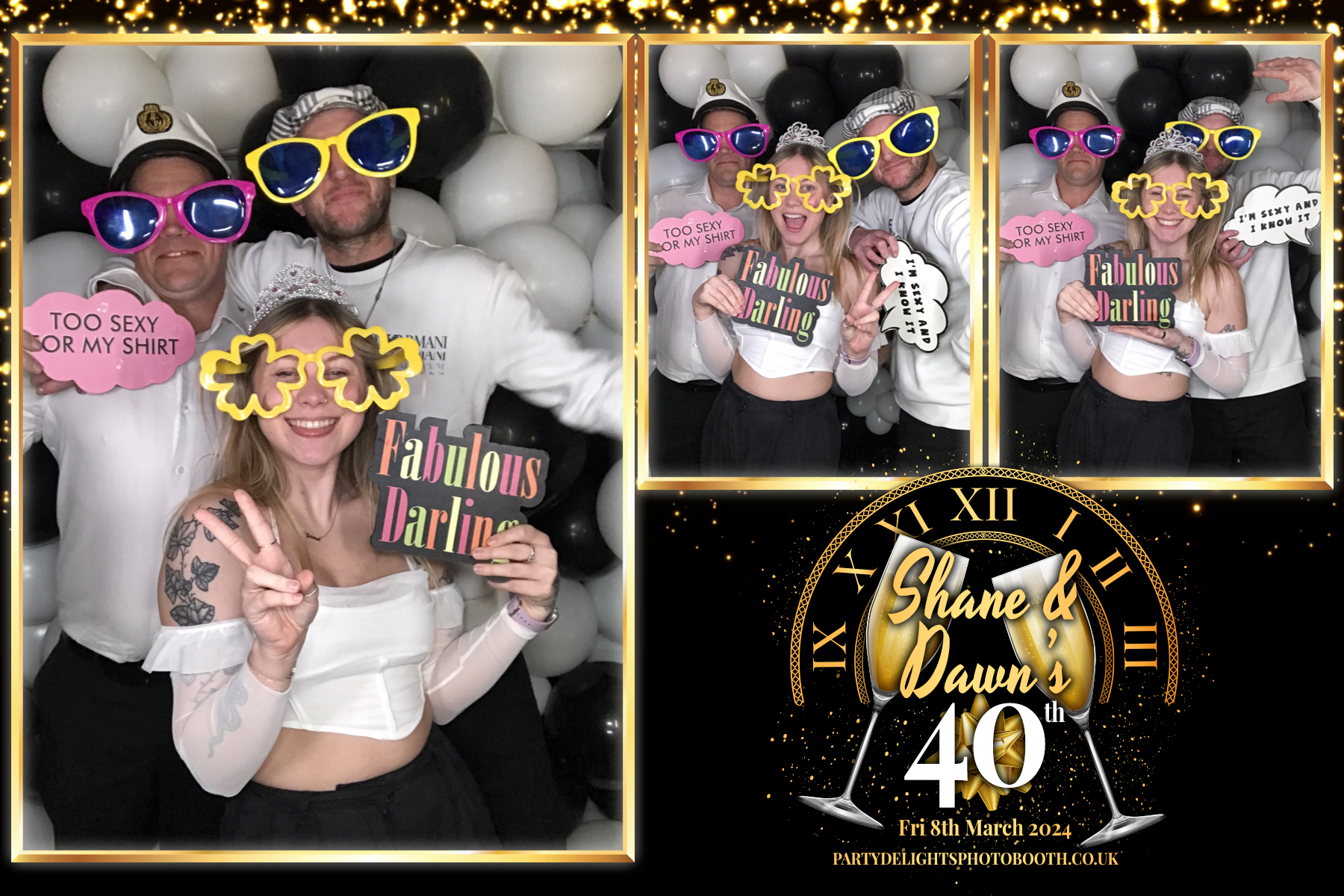 Shane & Dawns 40th birthday extravaganza | View more photos from the event at gallery.partydelightsphotobooth.co.uk/u/PartyDelightsPhotoBooth/Shane-Dawns-40th-birthday-extravaganza
