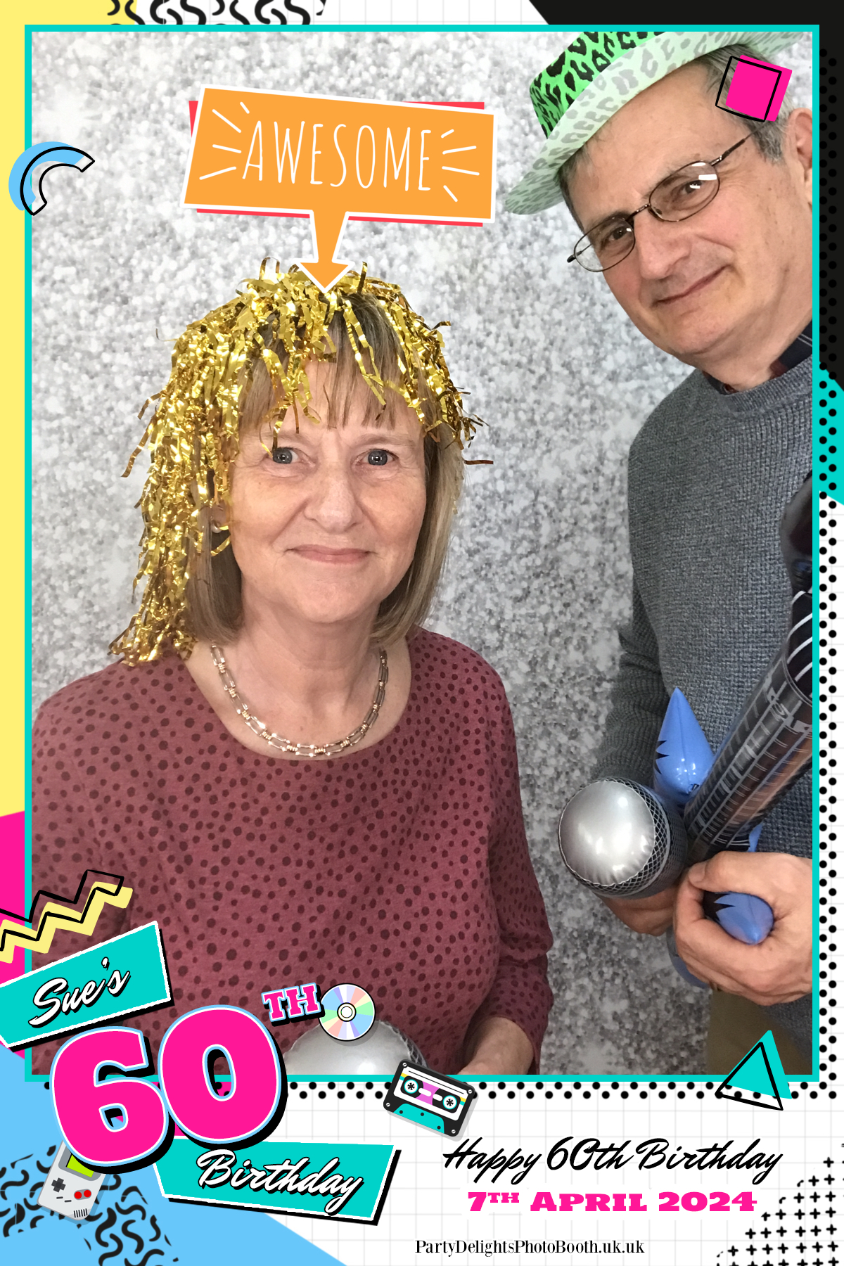 Sue's 60th Birthday Celebration Party | View more photos from the event at gallery.partydelightsphotobooth.co.uk/u/PartyDelightsPhotoBooth/Sues-60th-Birthday-Celebration-Party
