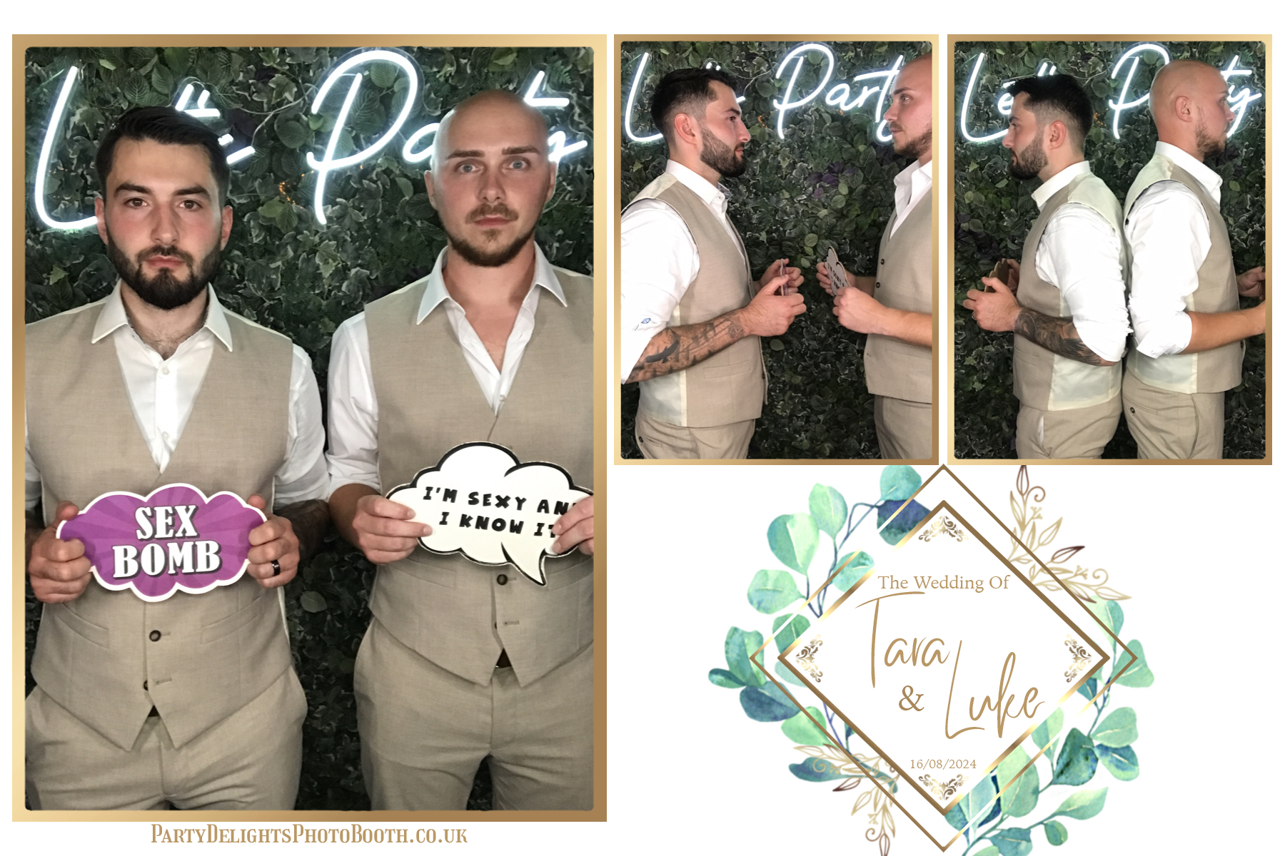 Tara and Luke's Wedding | View more photos from the event at gallery.partydelightsphotobooth.co.uk/u/PartyDelightsPhotoBooth/Tara-and-Lukes-Wedding