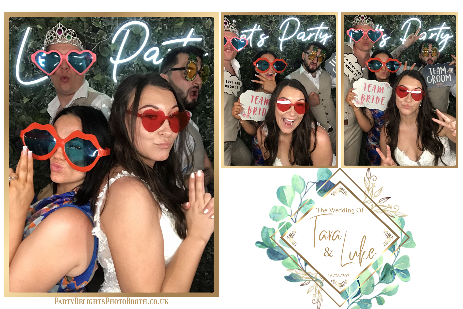 Tara and Luke's Wedding | View more photos from the event at gallery.partydelightsphotobooth.co.uk/u/PartyDelightsPhotoBooth/Tara-and-Lukes-Wedding