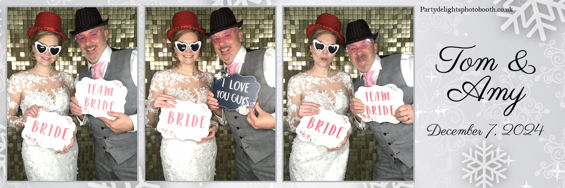 Tom & Amy's Wedding | View more photos from the event at gallery.partydelightsphotobooth.co.uk/u/PartyDelightsPhotoBooth/Tom-Amys-Wedding