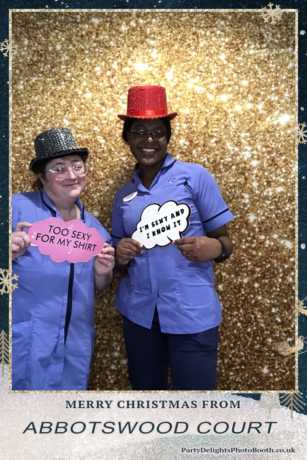 Abbotswood Court Christmas party | View more photos from the event at gallery.partydelightsphotobooth.co.uk/u/PartyDelightsPhotoBooth/Abbotswood-Court-Christmas-party-0