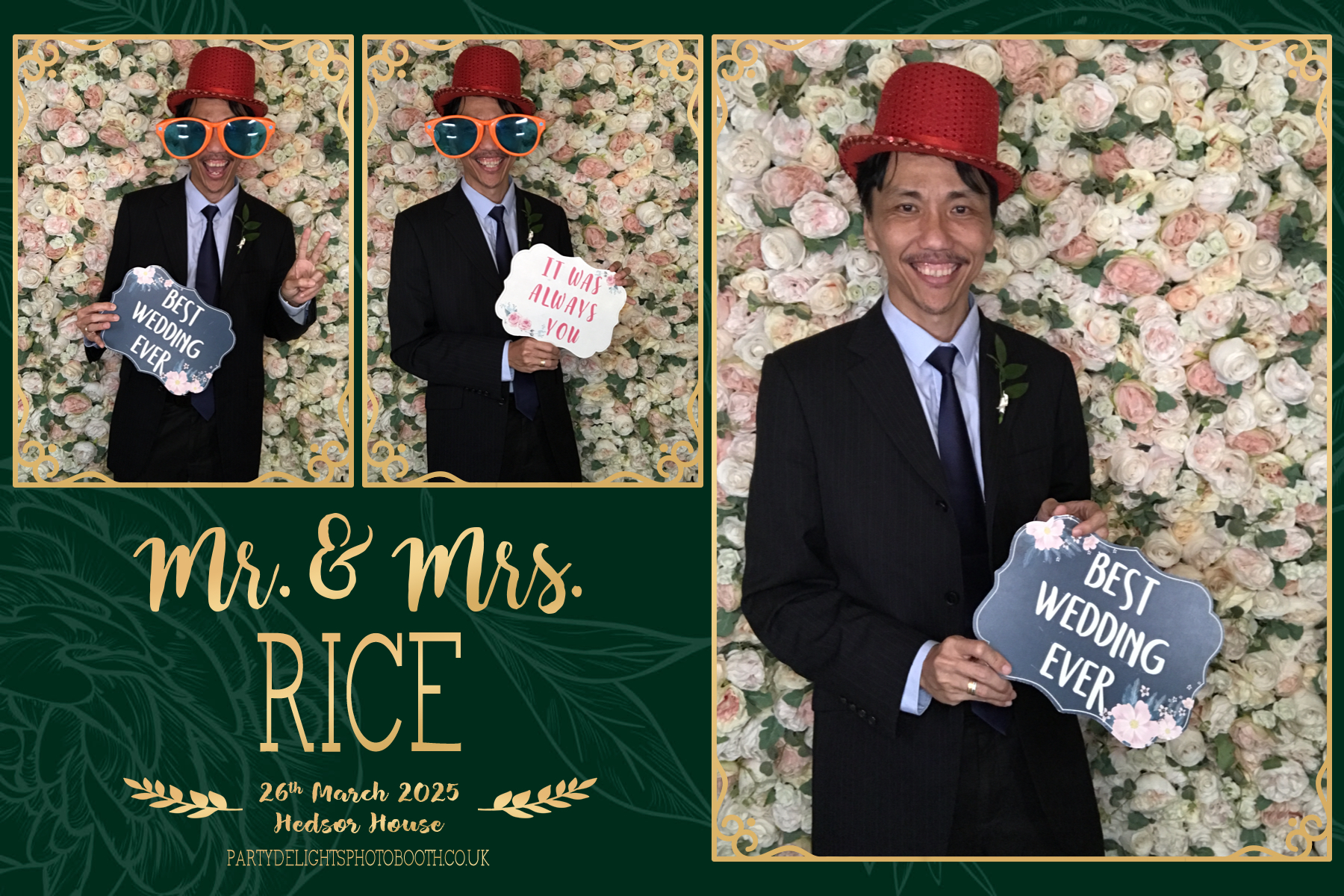 Aleeta and Andrew's Wedding | View more photos from the event at gallery.partydelightsphotobooth.co.uk/u/PartyDelightsPhotoBooth/Aleeta-and-Andrews-Wedding
