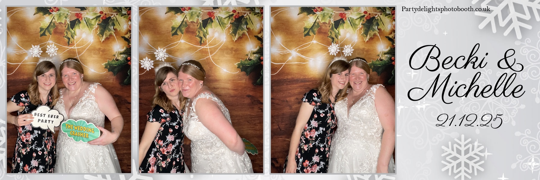 Becki & Michelle's Wedding | View more photos from the event at gallery.partydelightsphotobooth.co.uk/u/PartyDelightsPhotoBooth/Becki-Michelles-Wedding