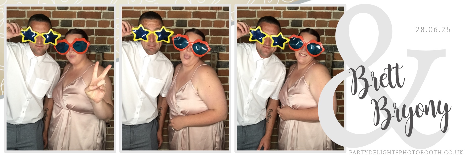 Bryony and Brett's Wedding | View more photos from the event at gallery.partydelightsphotobooth.co.uk/u/PartyDelightsPhotoBooth/Bryony-and-Bretts-Wedding