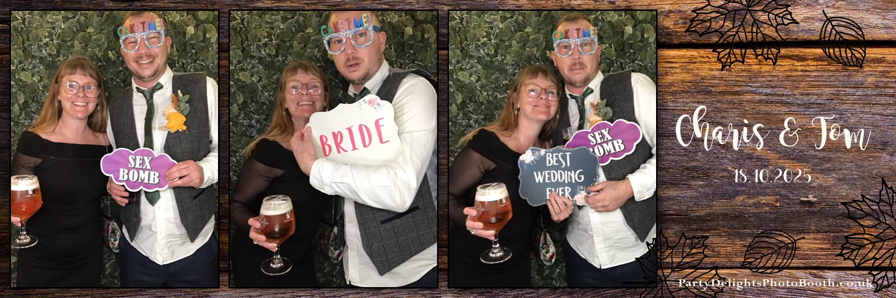 Charis & Toms Wedding | View more photos from the event at gallery.partydelightsphotobooth.co.uk/u/PartyDelightsPhotoBooth/Charis-Toms-Wedding