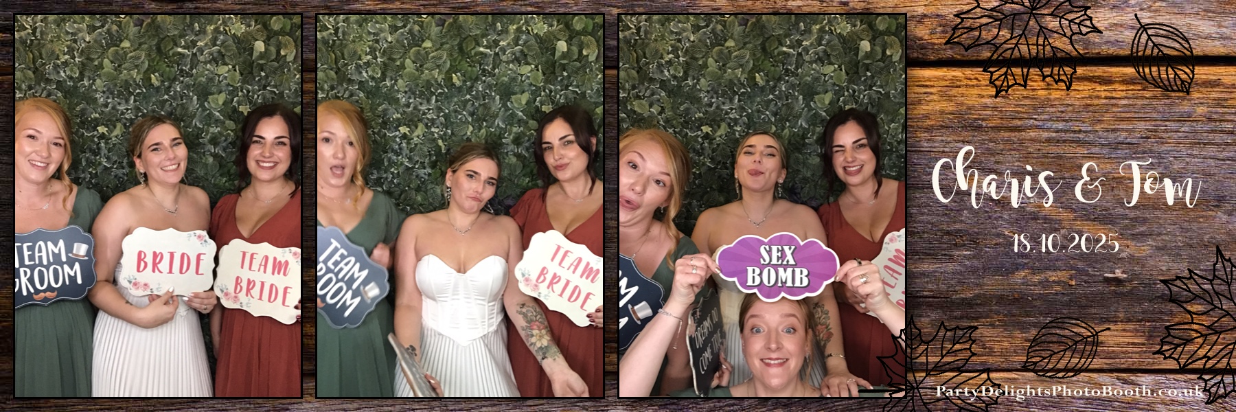 Charis & Toms Wedding | View more photos from the event at gallery.partydelightsphotobooth.co.uk/u/PartyDelightsPhotoBooth/Charis-Toms-Wedding