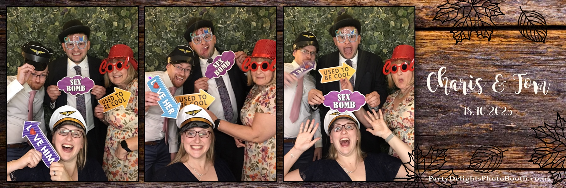 Charis & Toms Wedding | View more photos from the event at gallery.partydelightsphotobooth.co.uk/u/PartyDelightsPhotoBooth/Charis-Toms-Wedding