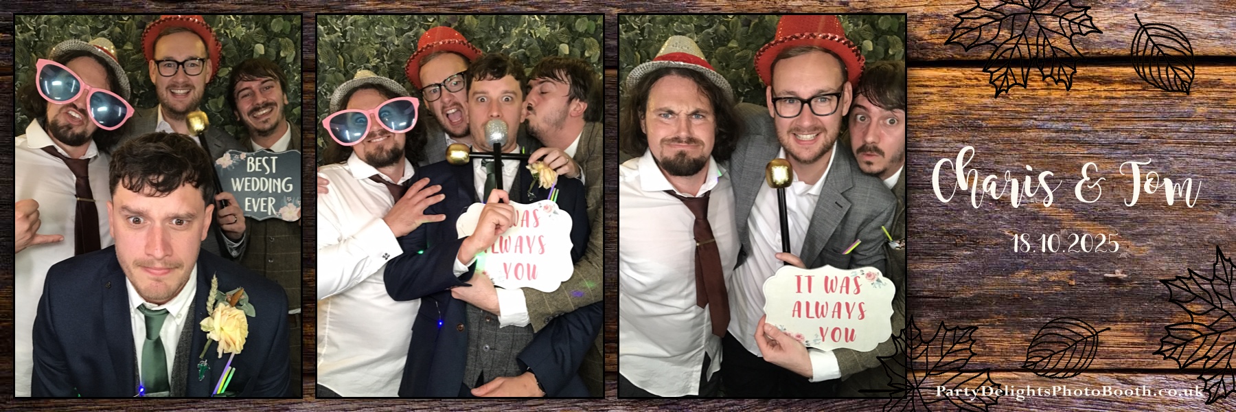 Charis & Toms Wedding | View more photos from the event at gallery.partydelightsphotobooth.co.uk/u/PartyDelightsPhotoBooth/Charis-Toms-Wedding