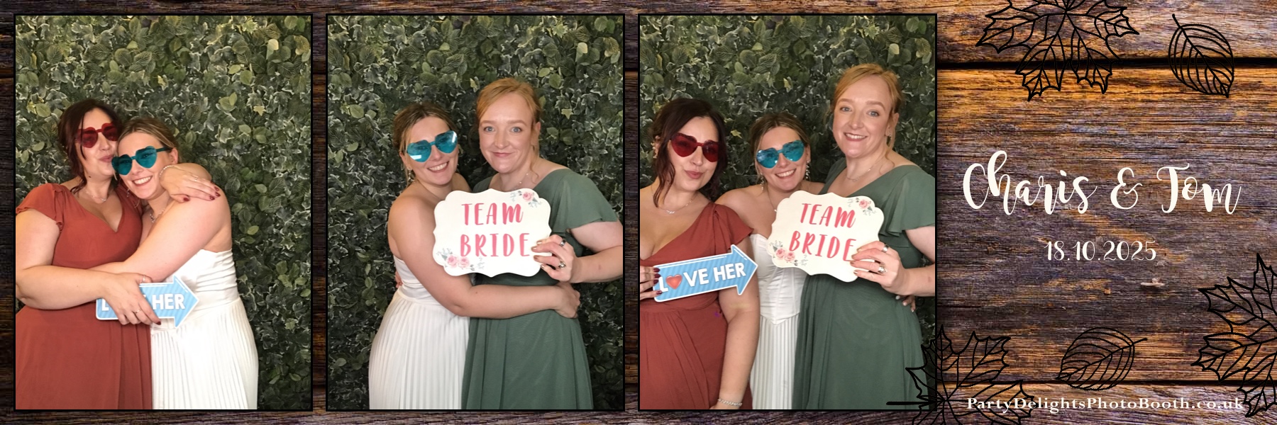 Charis & Toms Wedding | View more photos from the event at gallery.partydelightsphotobooth.co.uk/u/PartyDelightsPhotoBooth/Charis-Toms-Wedding