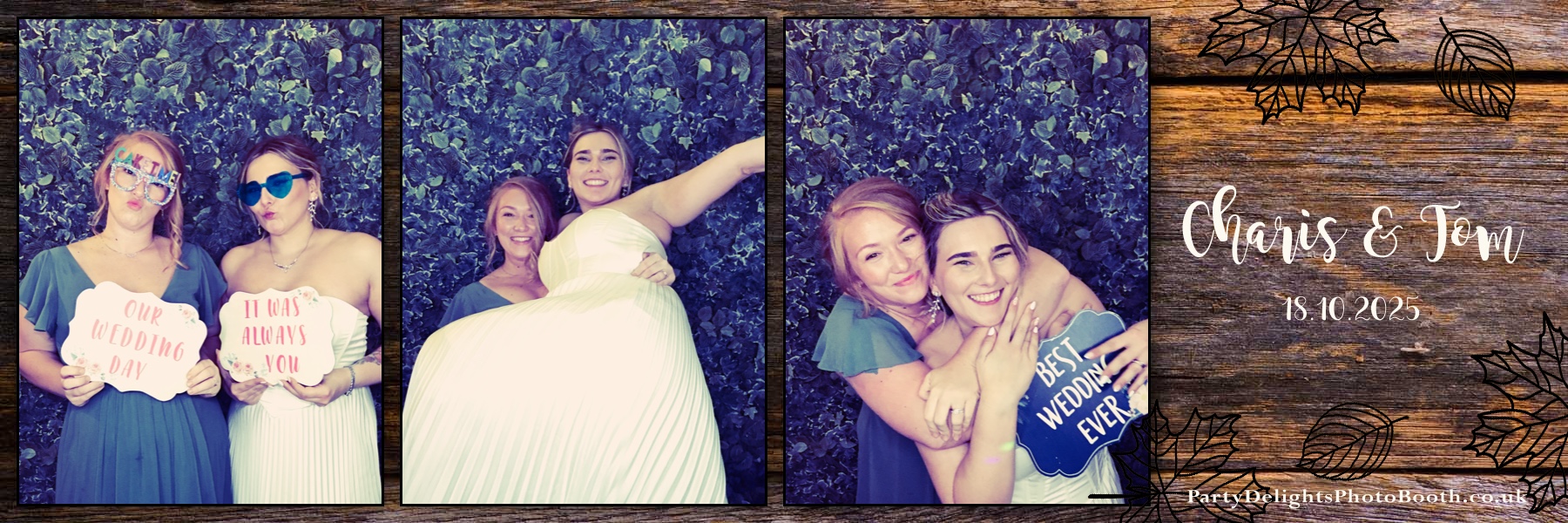 Charis & Toms Wedding | View more photos from the event at gallery.partydelightsphotobooth.co.uk/u/PartyDelightsPhotoBooth/Charis-Toms-Wedding