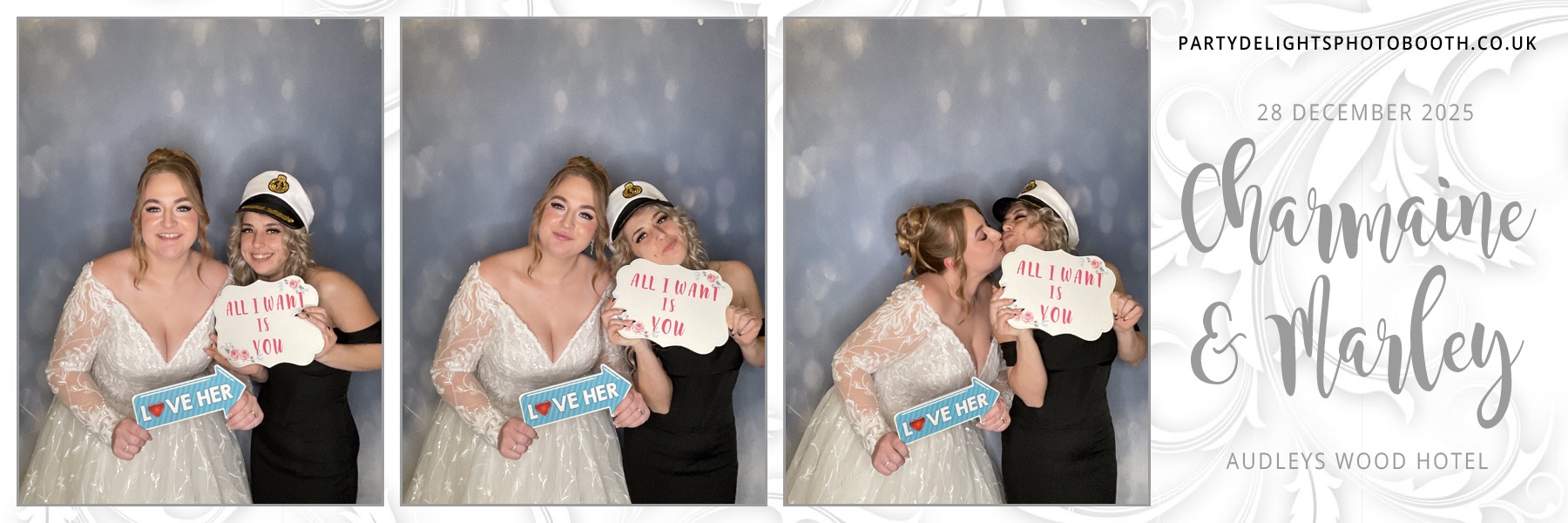 Charmaine & Marley’s Wedding | View more photos from the event at gallery.partydelightsphotobooth.co.uk/u/PartyDelightsPhotoBooth/Charmaine-Marley’s-Wedding