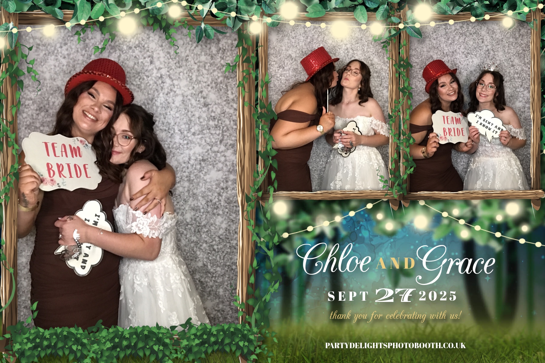 Chloe & Grace’s Wedding | View more photos from the event at gallery.partydelightsphotobooth.co.uk/u/PartyDelightsPhotoBooth/Chloe-Grace’s-Wedding