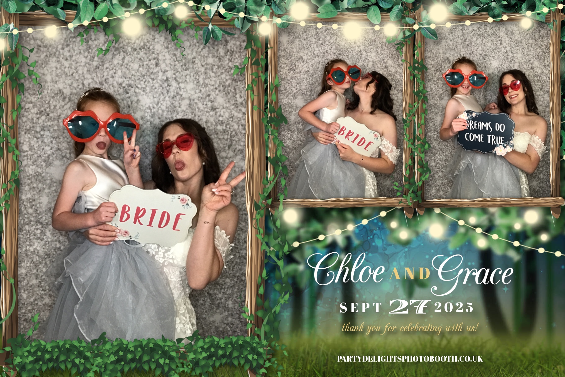 Chloe & Grace’s Wedding | View more photos from the event at gallery.partydelightsphotobooth.co.uk/u/PartyDelightsPhotoBooth/Chloe-Grace’s-Wedding
