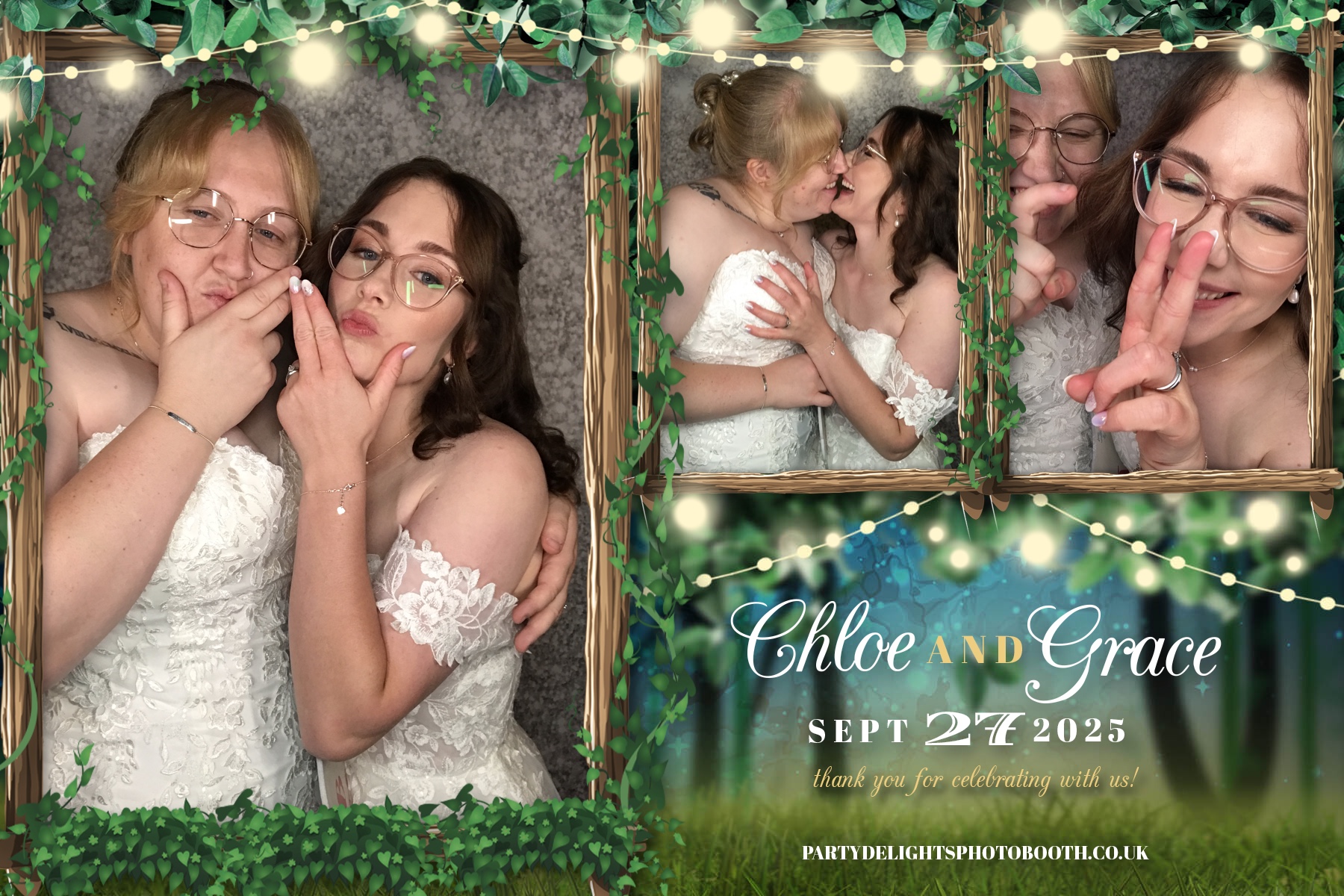 Chloe & Grace’s Wedding | View more photos from the event at gallery.partydelightsphotobooth.co.uk/u/PartyDelightsPhotoBooth/Chloe-Grace’s-Wedding