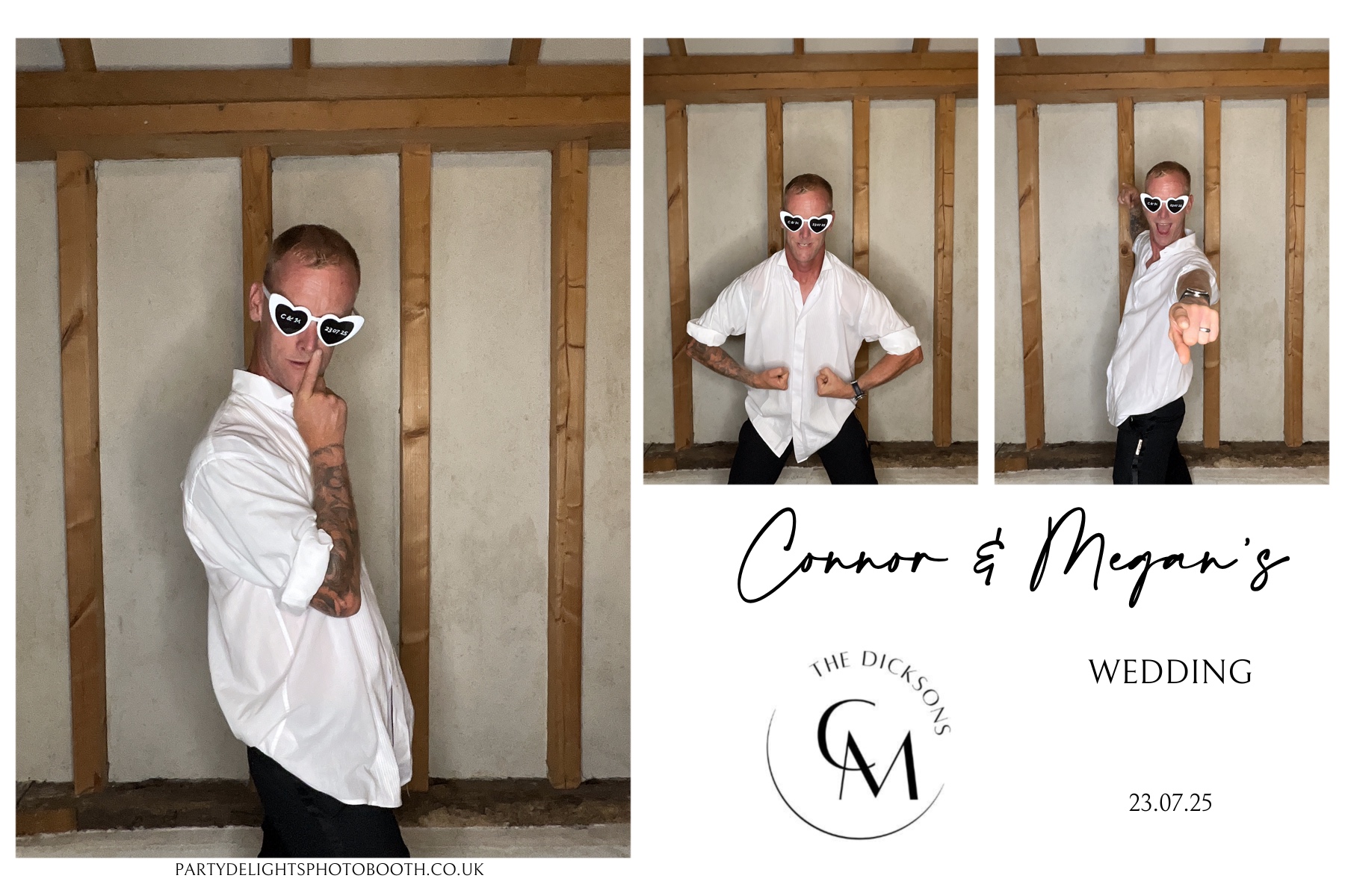Connor and Megan's Wedding | View more photos from the event at gallery.partydelightsphotobooth.co.uk/u/PartyDelightsPhotoBooth/Connor-and-Megans-Wedding