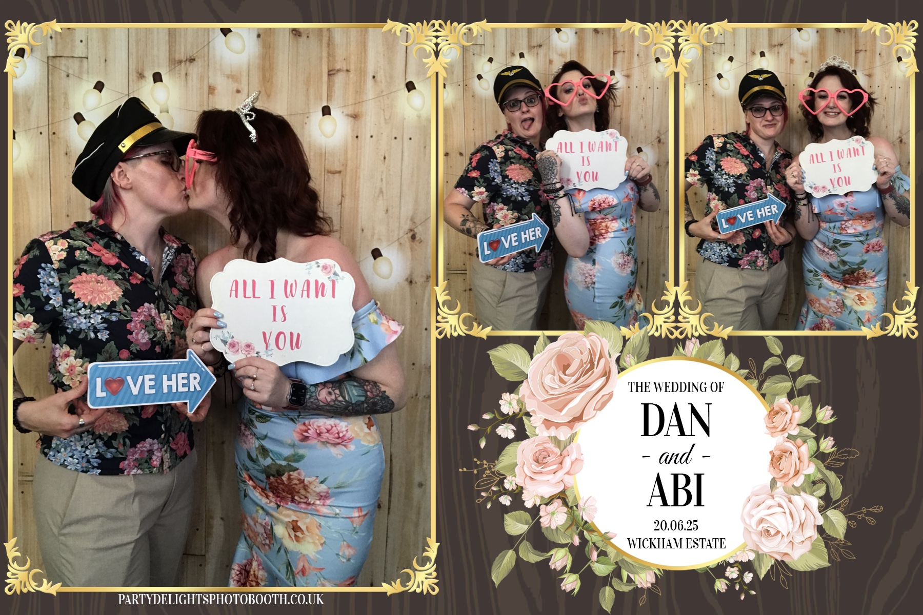 Dan and Abi's Wedding | View more photos from the event at gallery.partydelightsphotobooth.co.uk/u/PartyDelightsPhotoBooth/Dan-and-Abis-Wedding