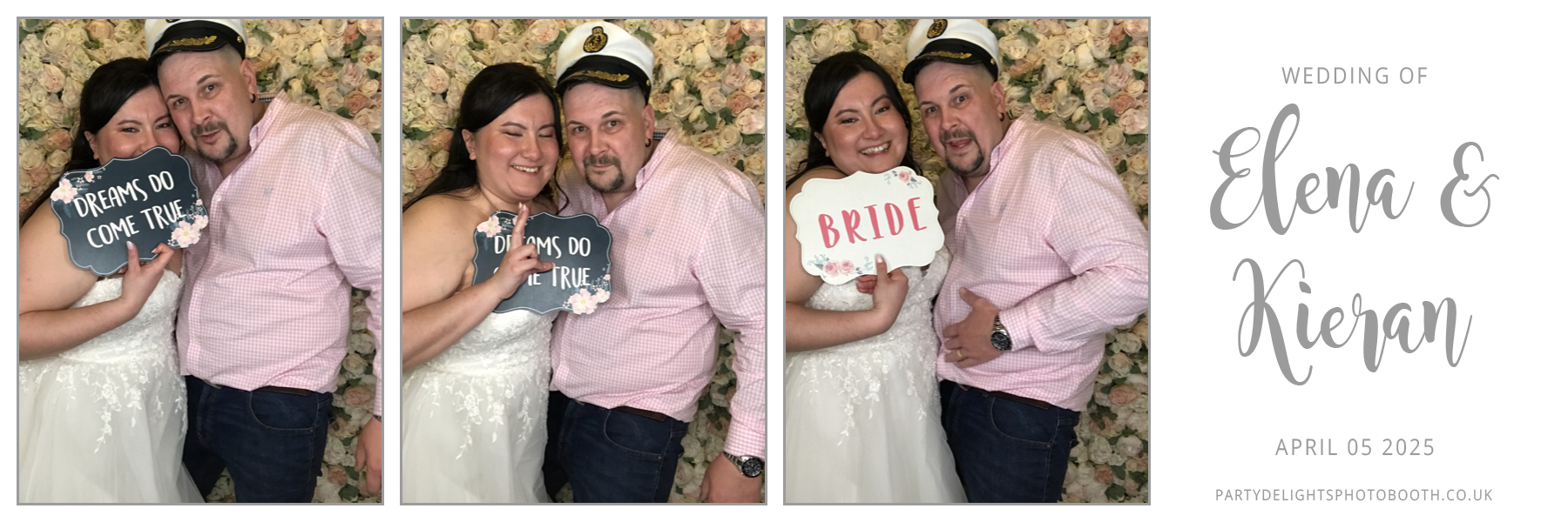 Elena & Kieran's Wedding | View more photos from the event at gallery.partydelightsphotobooth.co.uk/u/PartyDelightsPhotoBooth/Elena-Kierans-Wedding