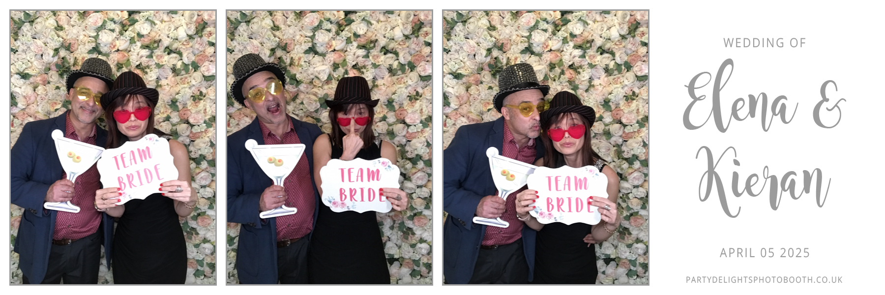 Elena & Kieran's Wedding | View more photos from the event at gallery.partydelightsphotobooth.co.uk/u/PartyDelightsPhotoBooth/Elena-Kierans-Wedding